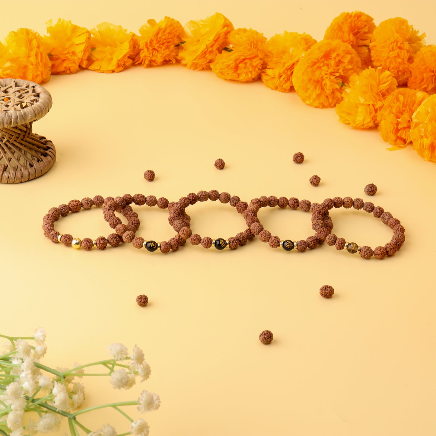 5 Mukhi Certified Spiritual Rudraksh Bracelet