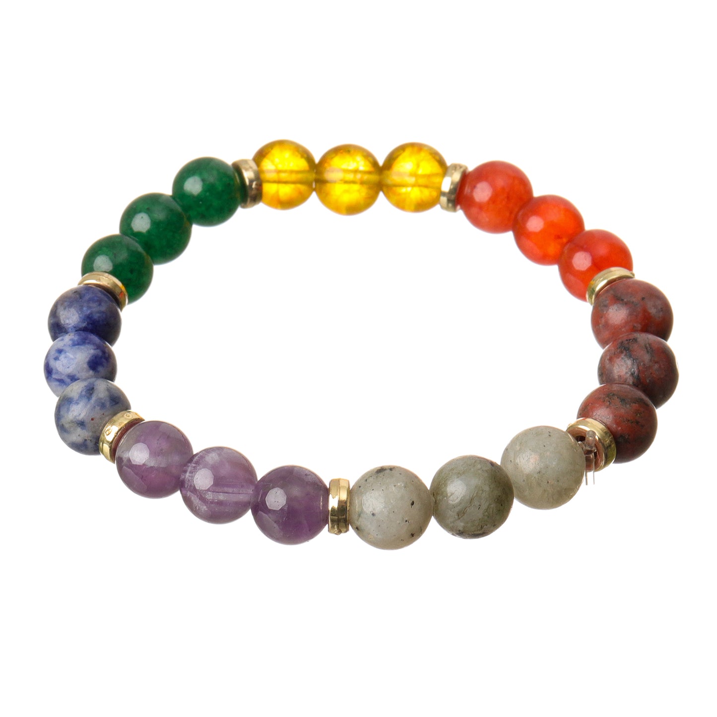7 Chakra Natural Stone Bracelet