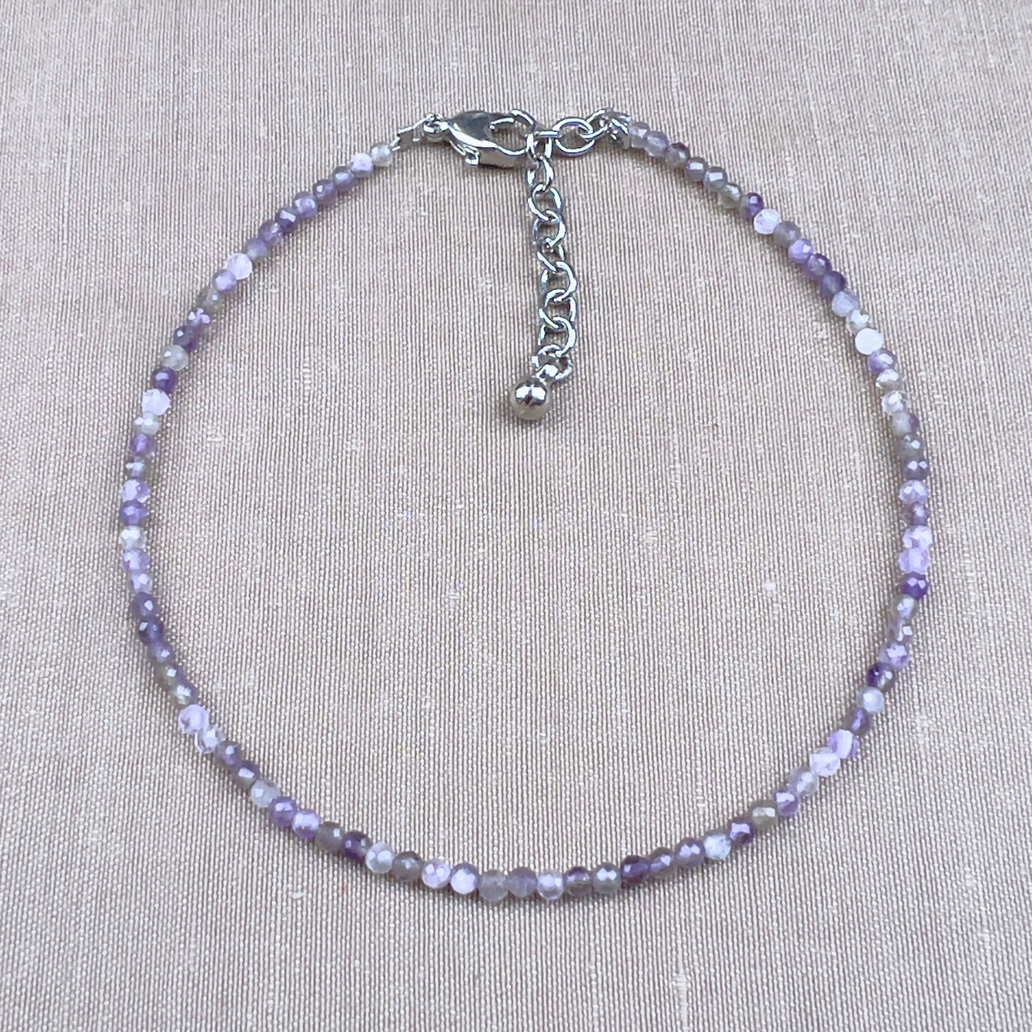 Amethyst Natural Stone Anklet