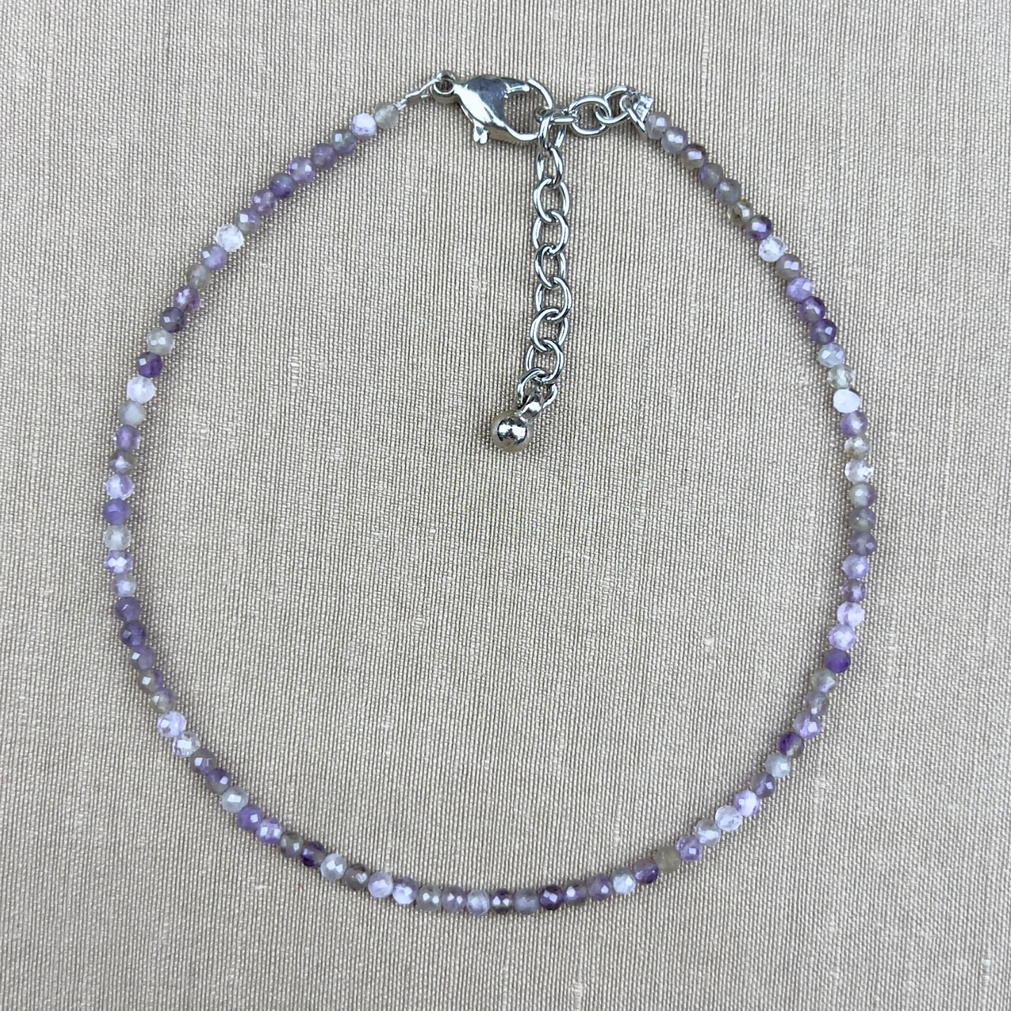 Amethyst Natural Stone Anklet
