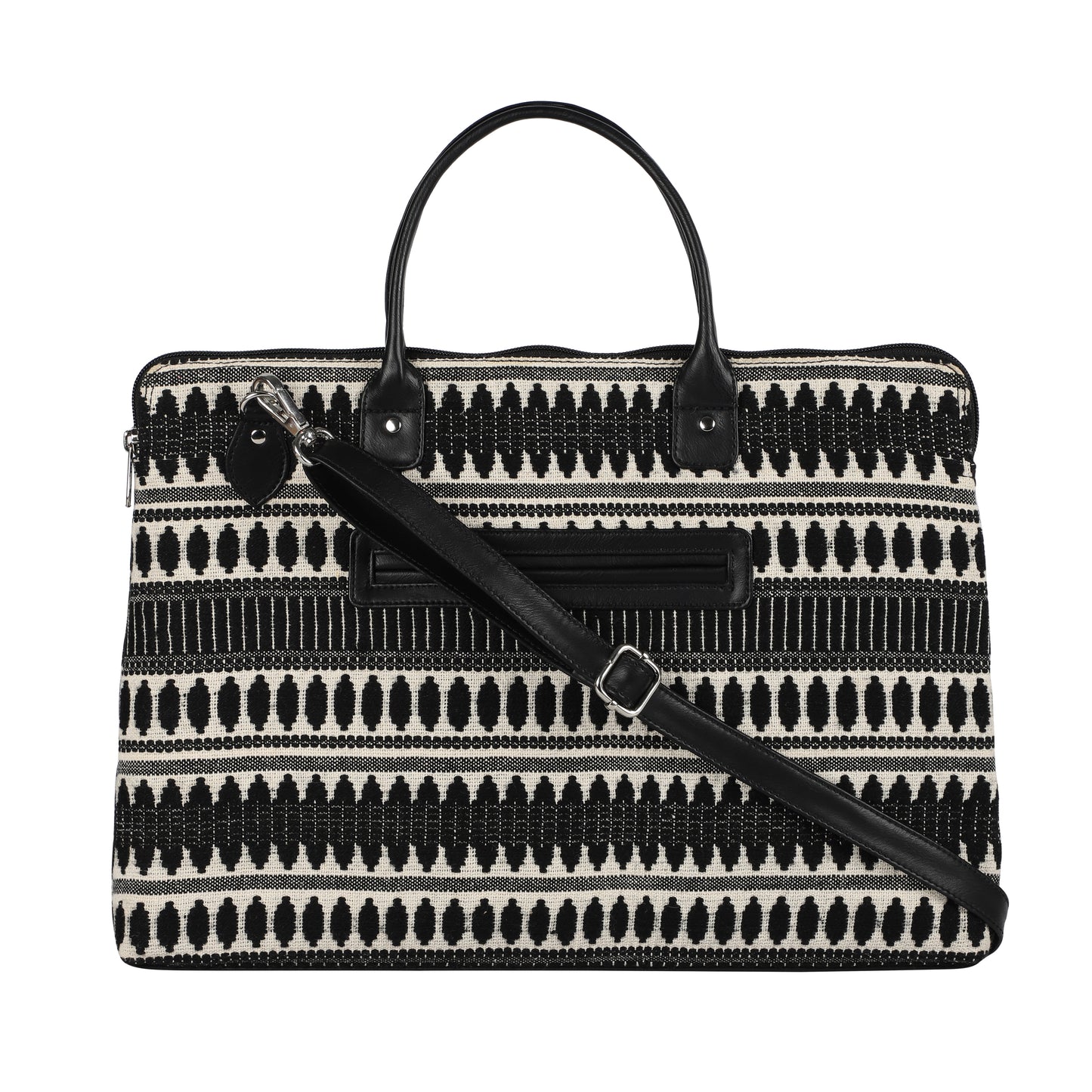 Laptop Bag for Women for 15.6 inch Laptop (Black & White Capsule)