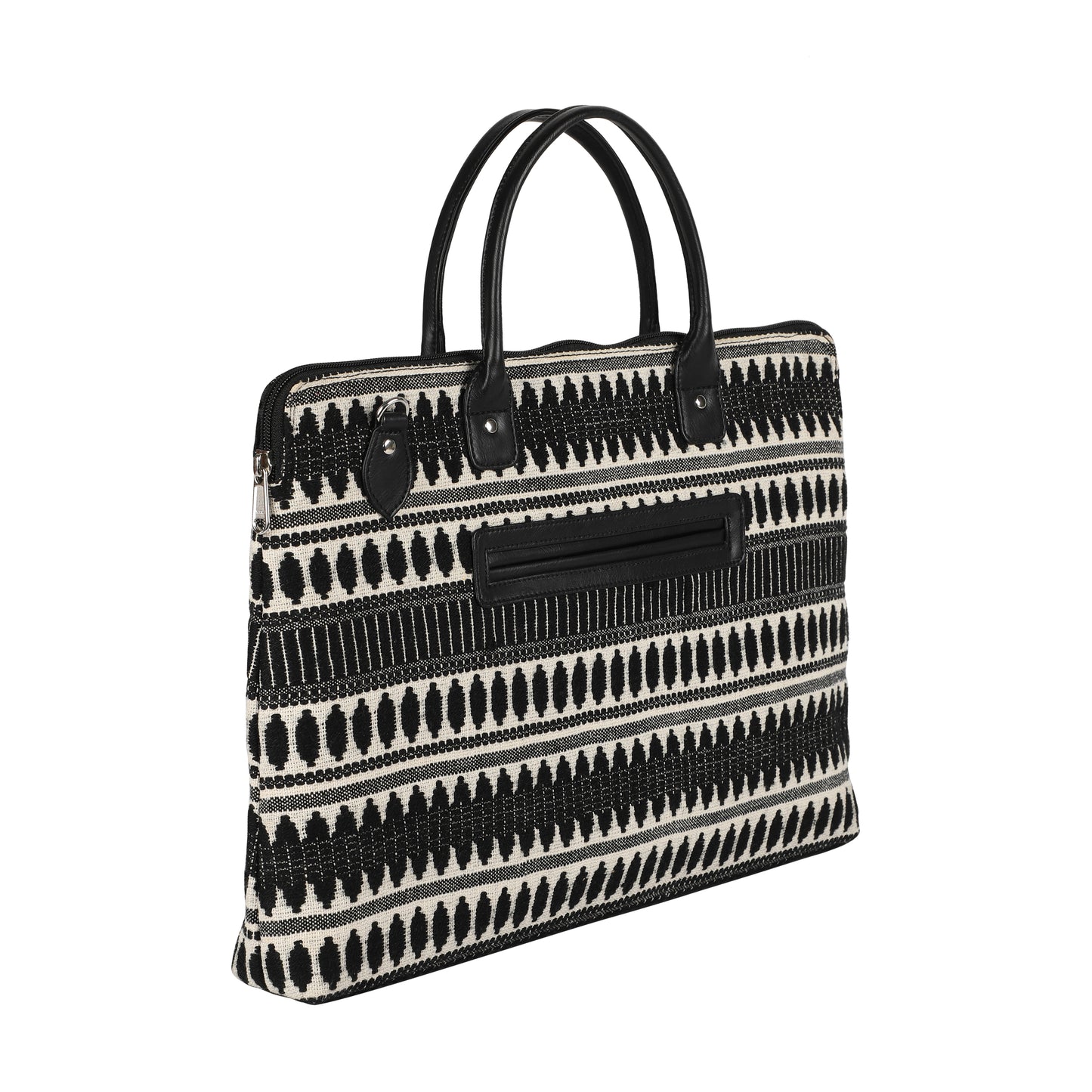 Laptop Bag for Women for 15.6 inch Laptop (Black & White Capsule)