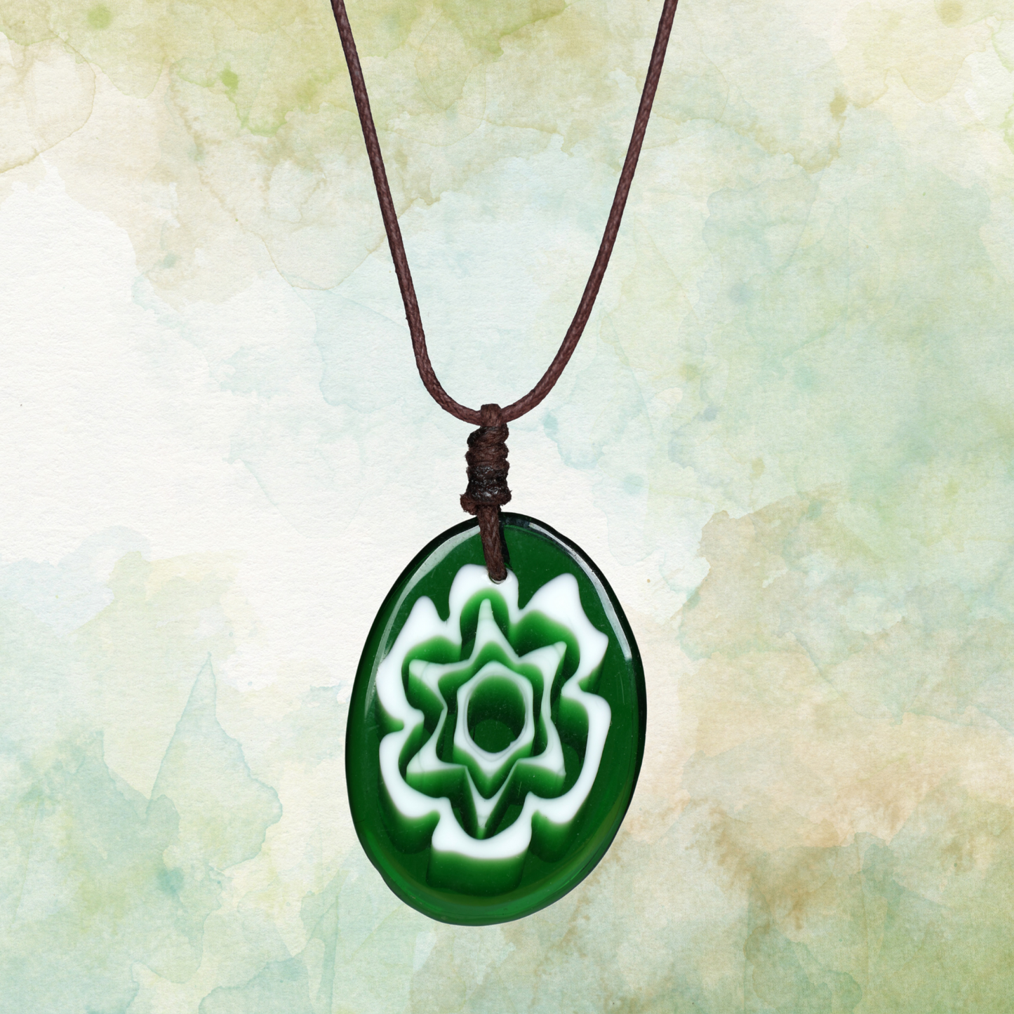 Choker Necklace with Flower Pendant