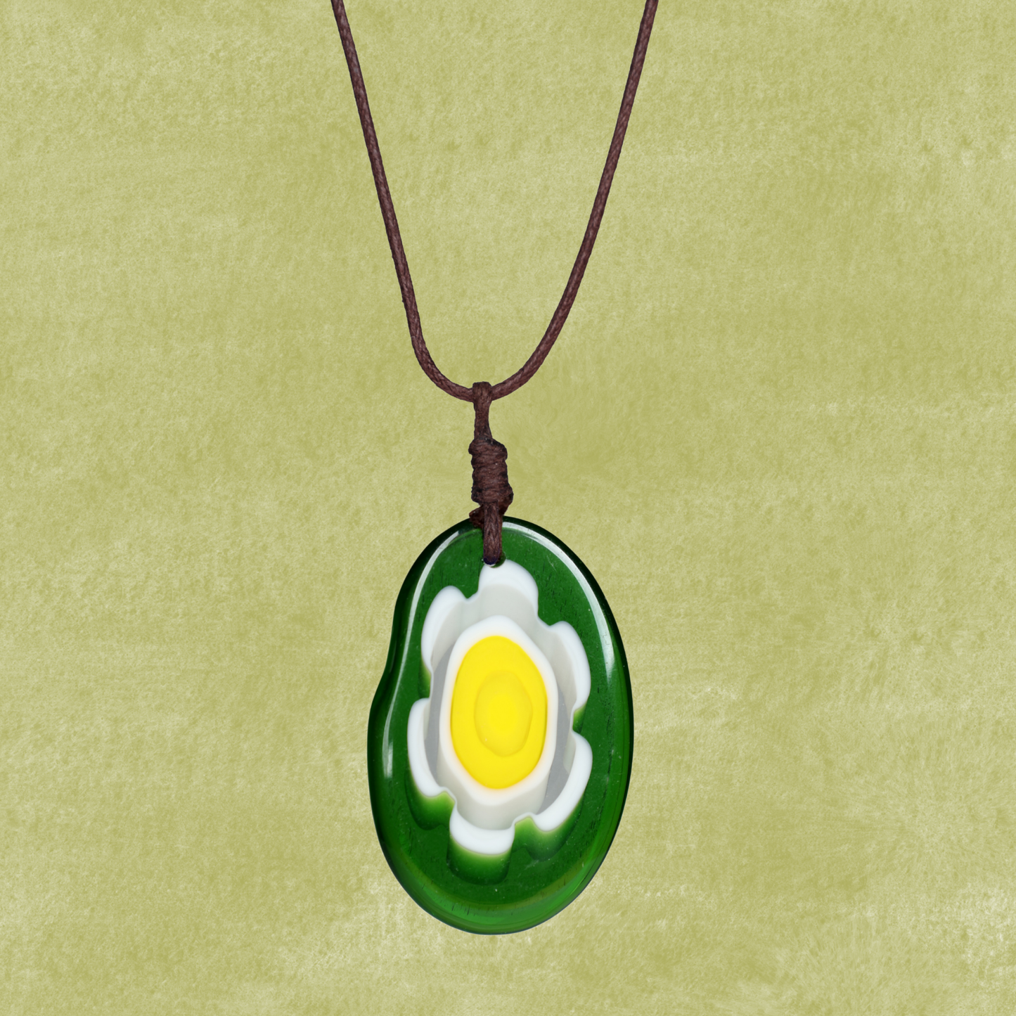 Choker Necklace with Flower Pendant