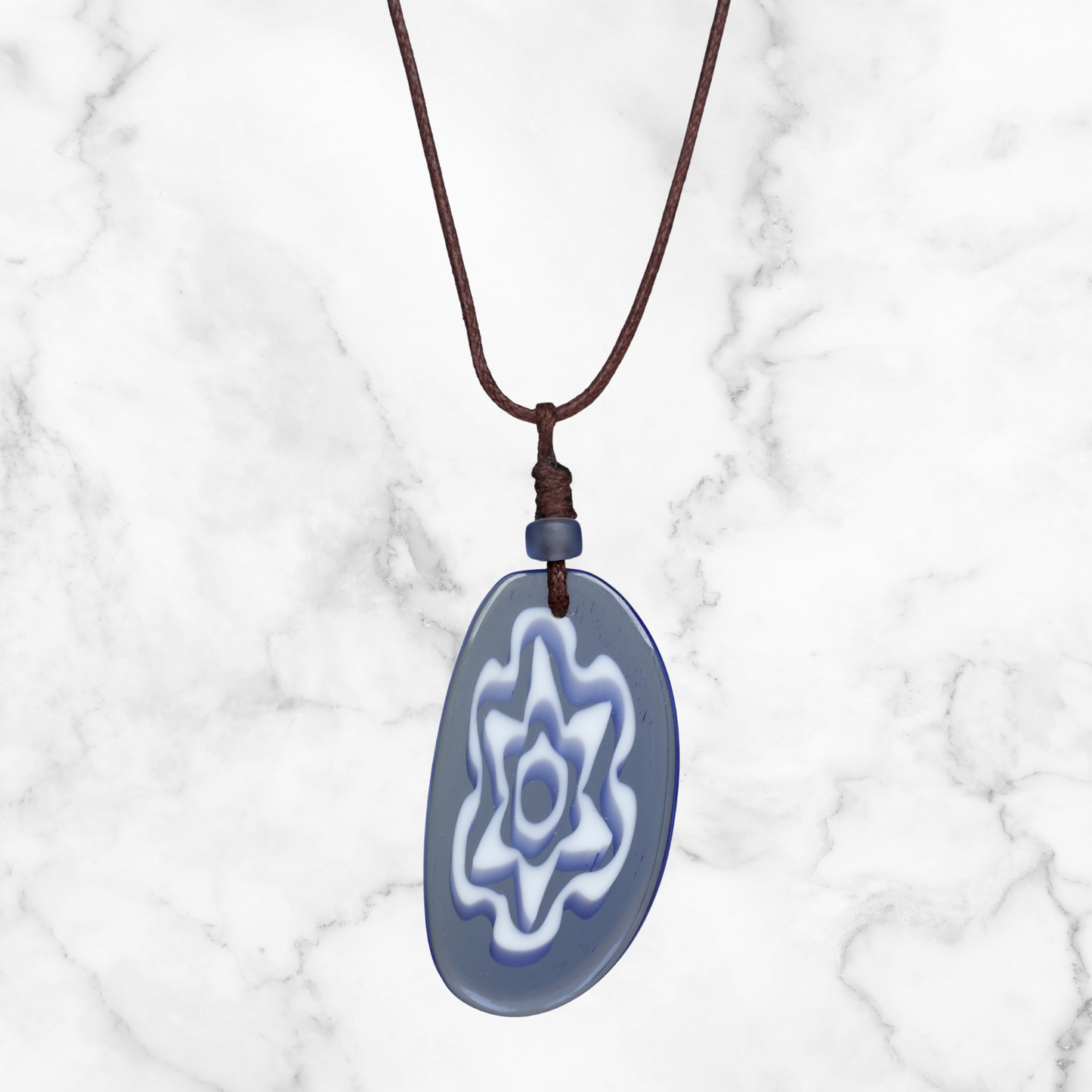 Choker Necklace with Flower Pendant