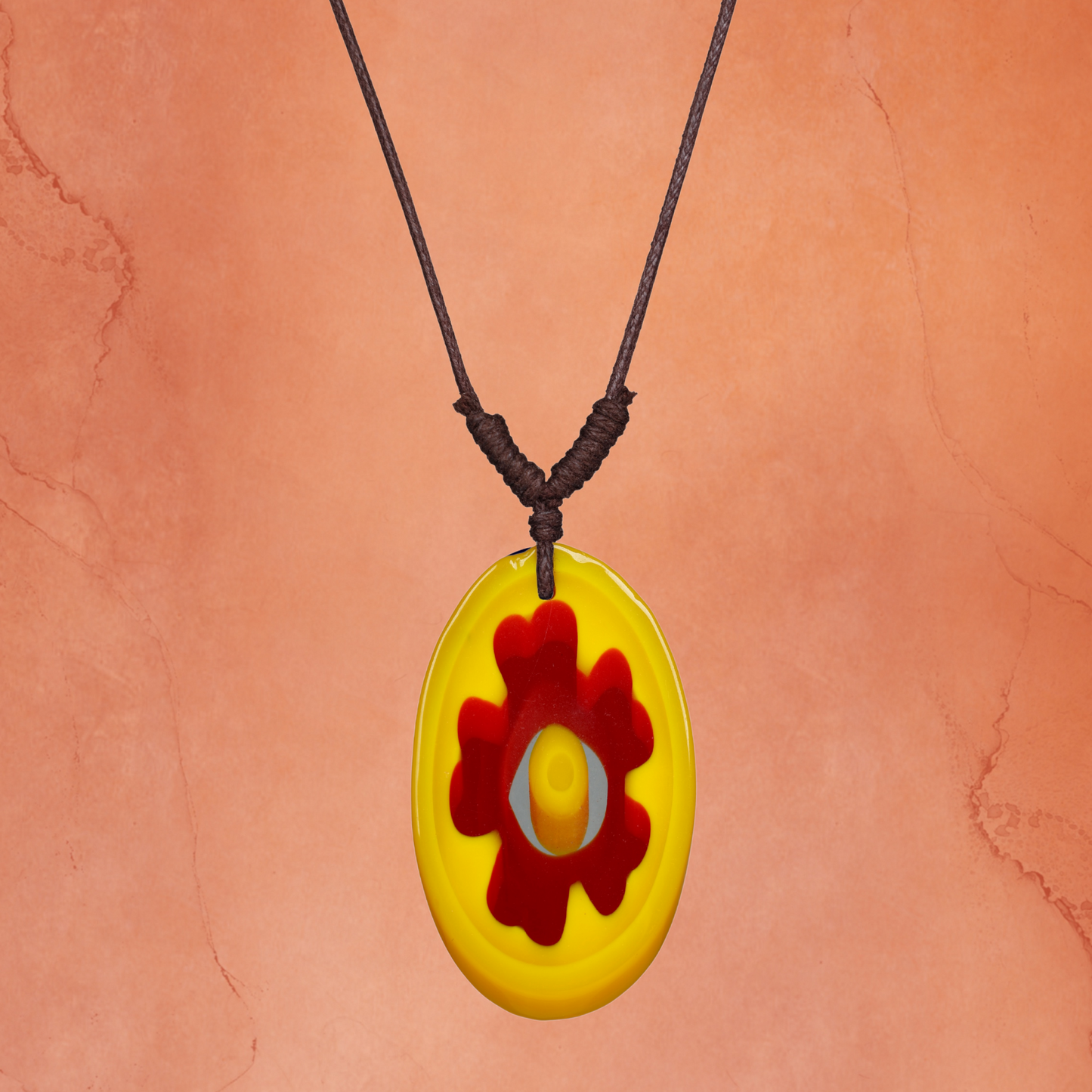 Choker Necklace with Flower Pendant