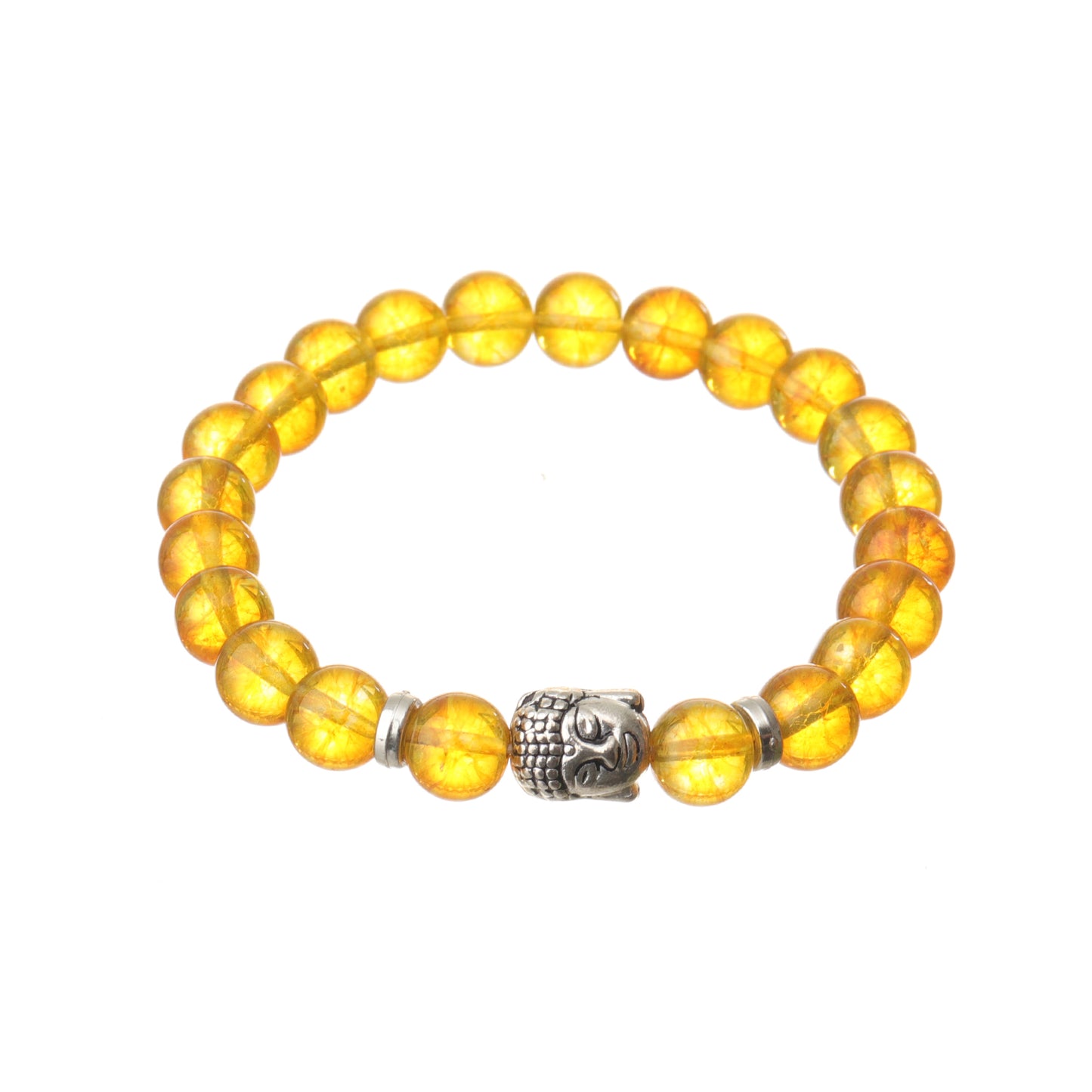 Citrine Natural Stone Buddha Bracelet