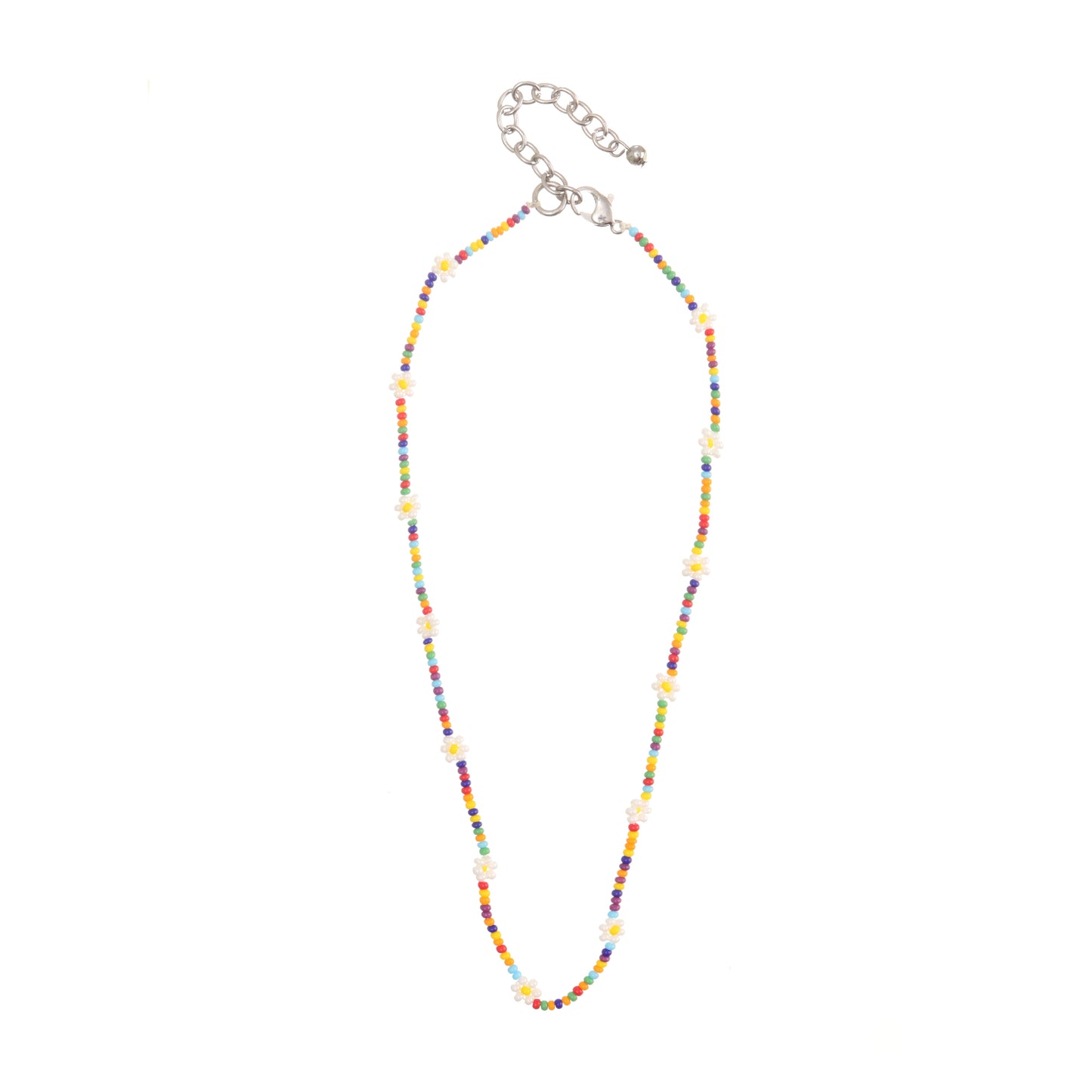 Daisy Beaded Choker Necklace Set of 4