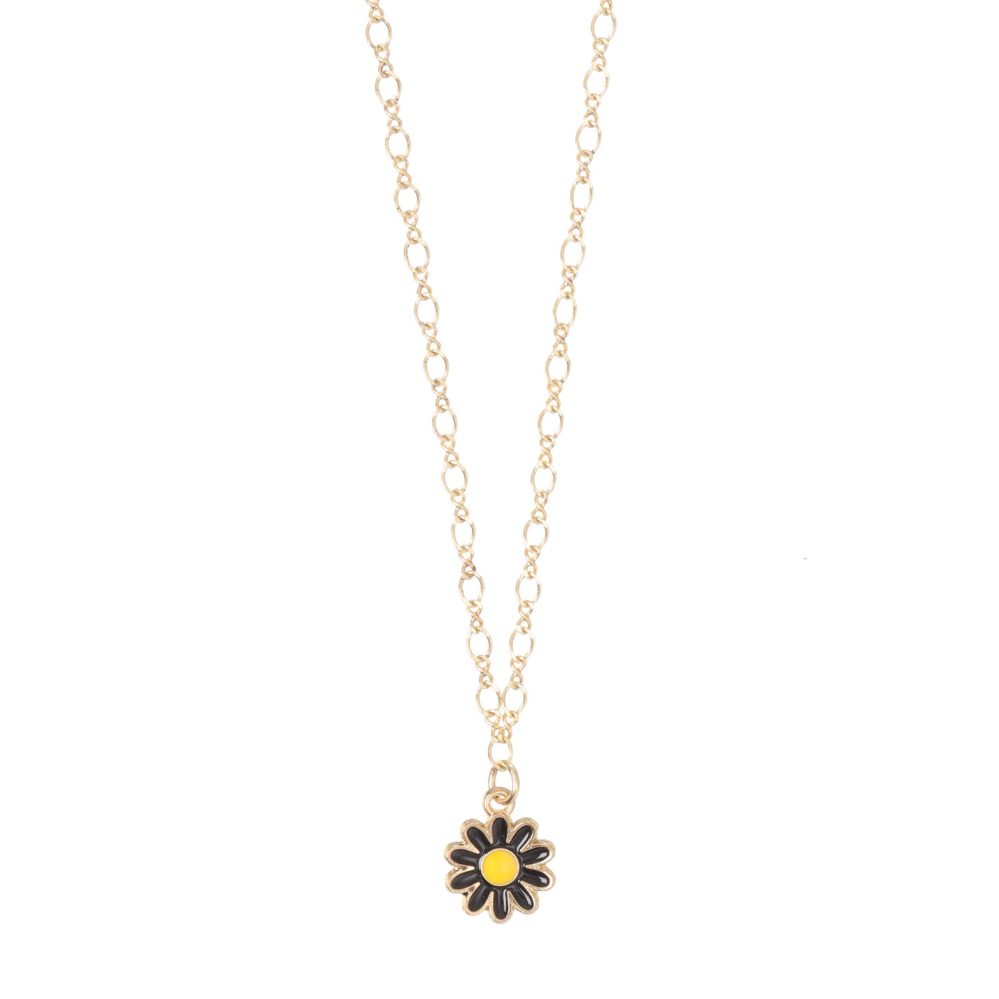 Daisy Charm Gold Choker Necklace