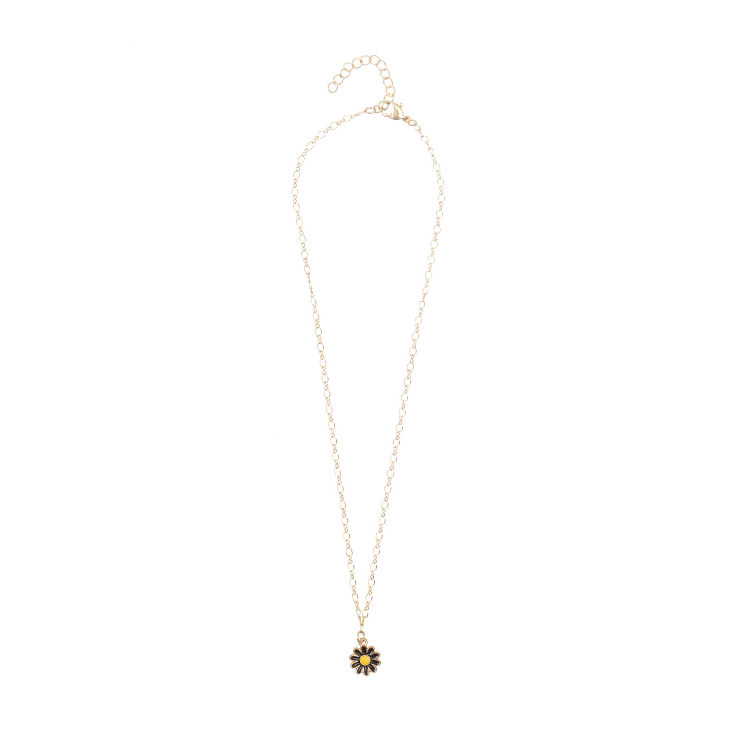 Daisy Charm Gold Choker Necklace