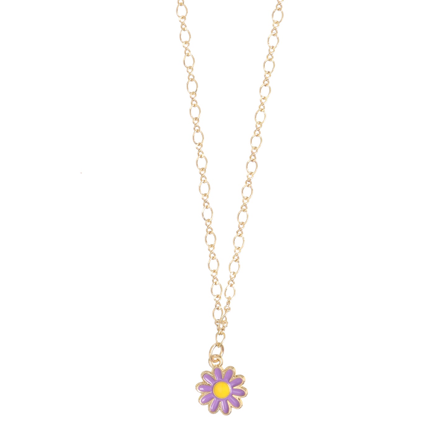 Daisy Charm Gold Choker Necklace