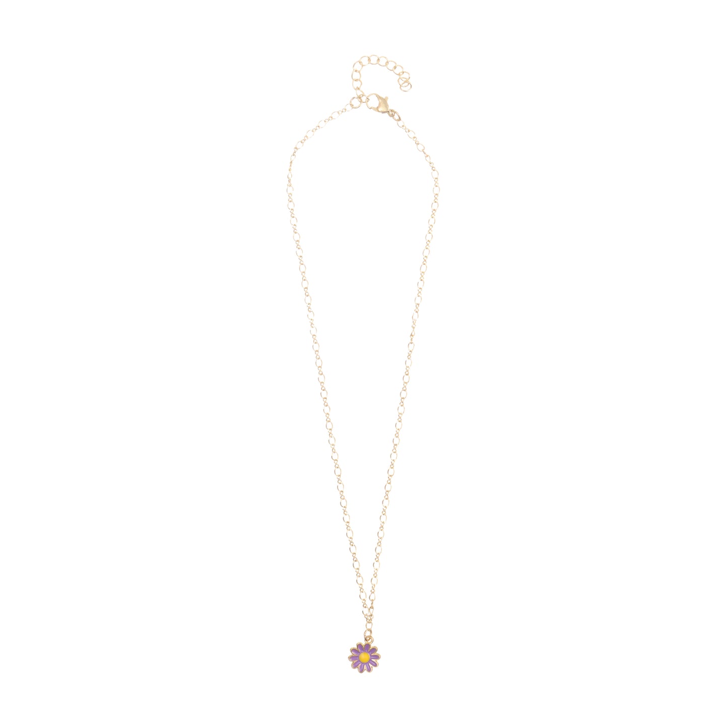 Daisy Charm Gold Choker Necklace