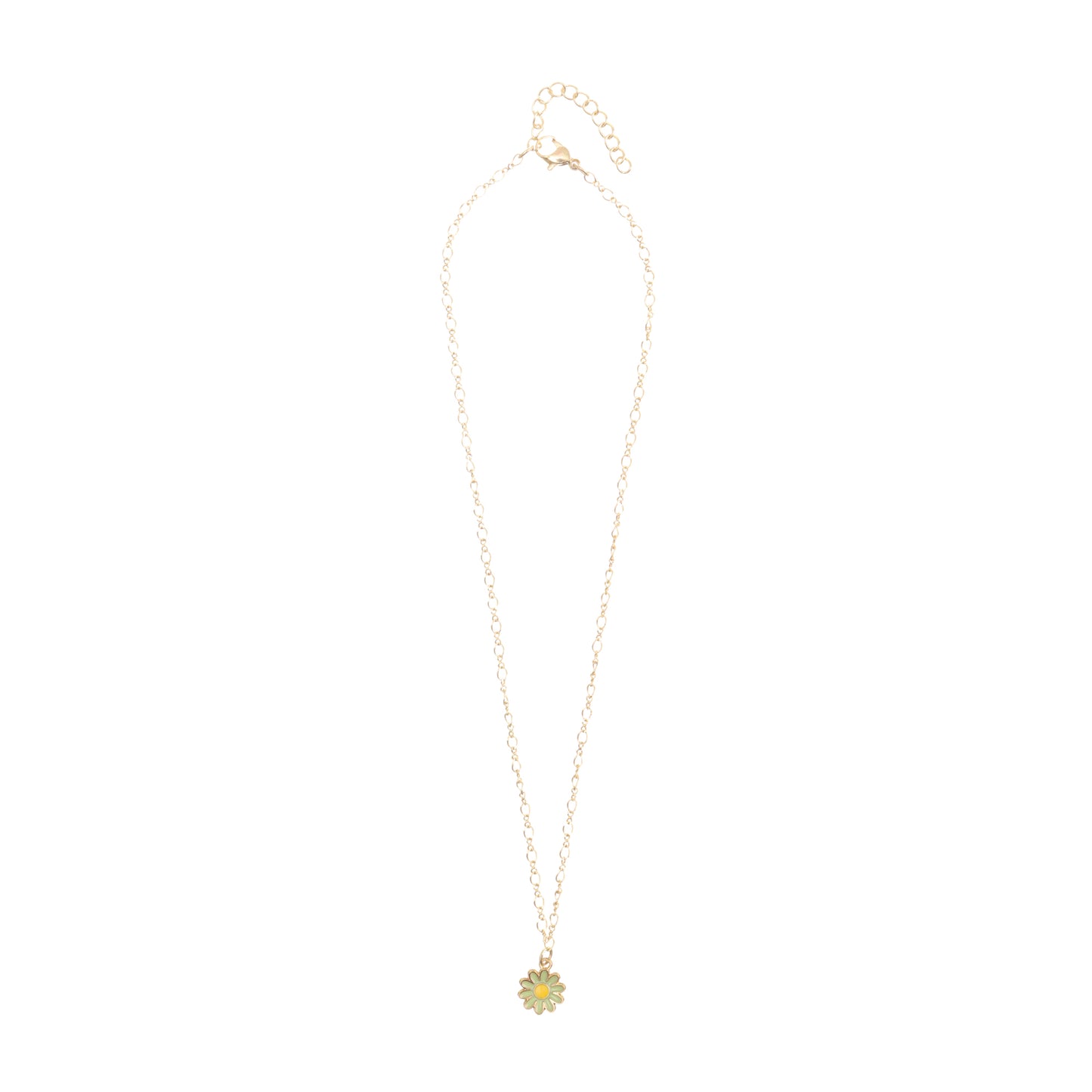 Daisy Charm Gold Choker Necklace