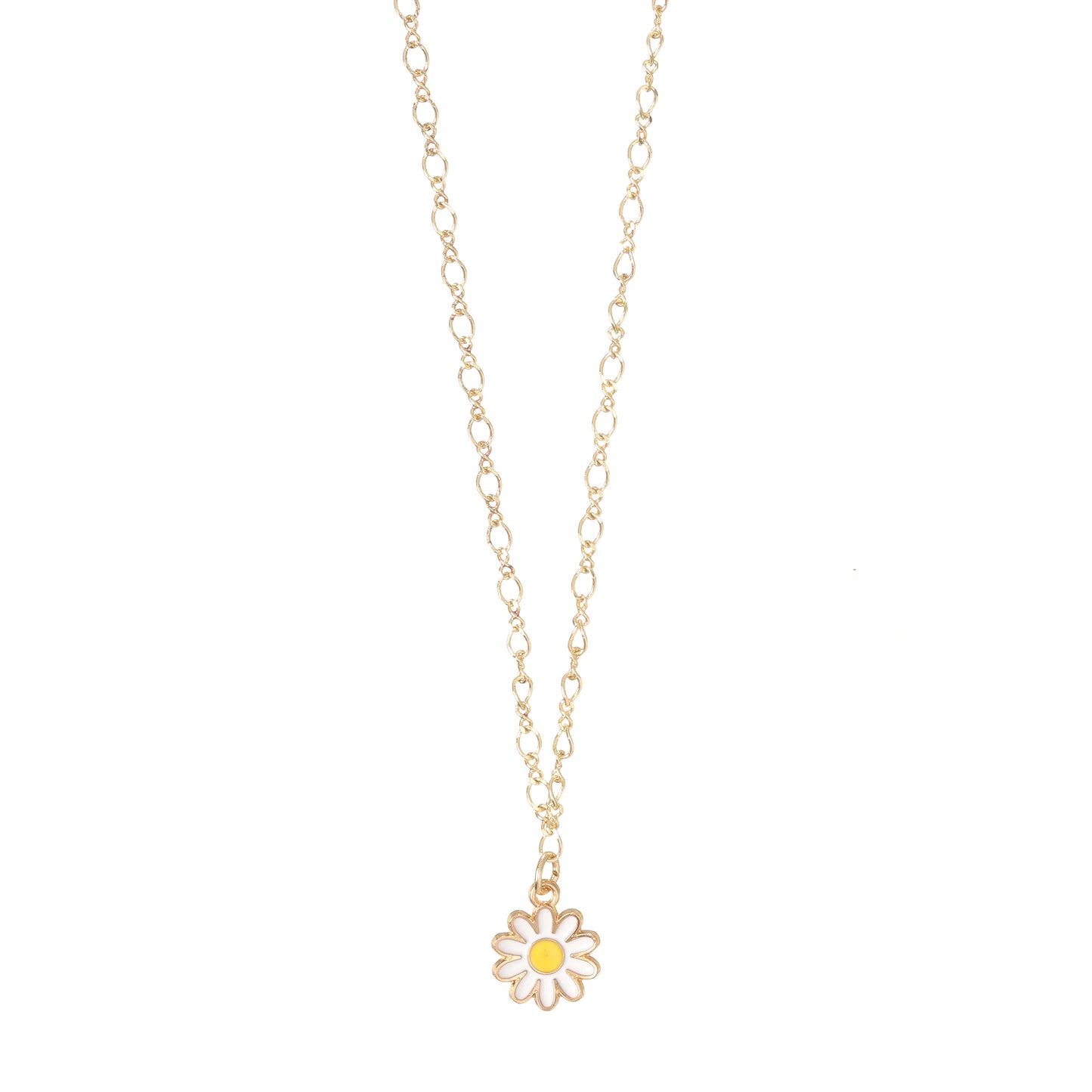 Daisy Charm Gold Choker Necklace