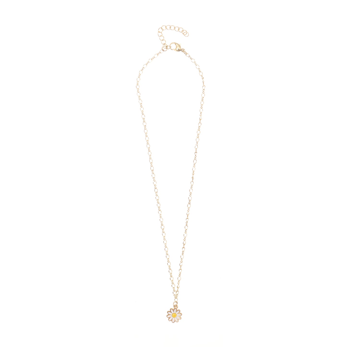Daisy Charm Gold Choker Necklace