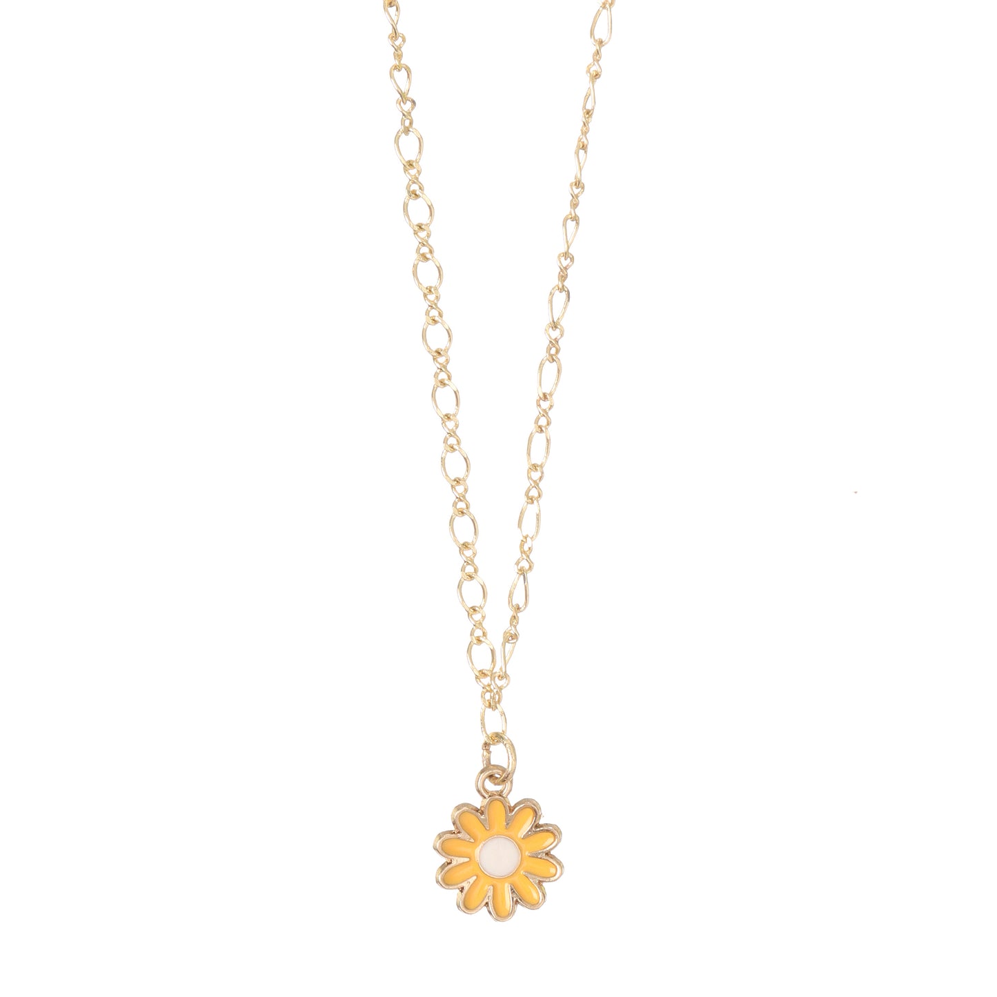 Daisy Charm Gold Choker Necklace