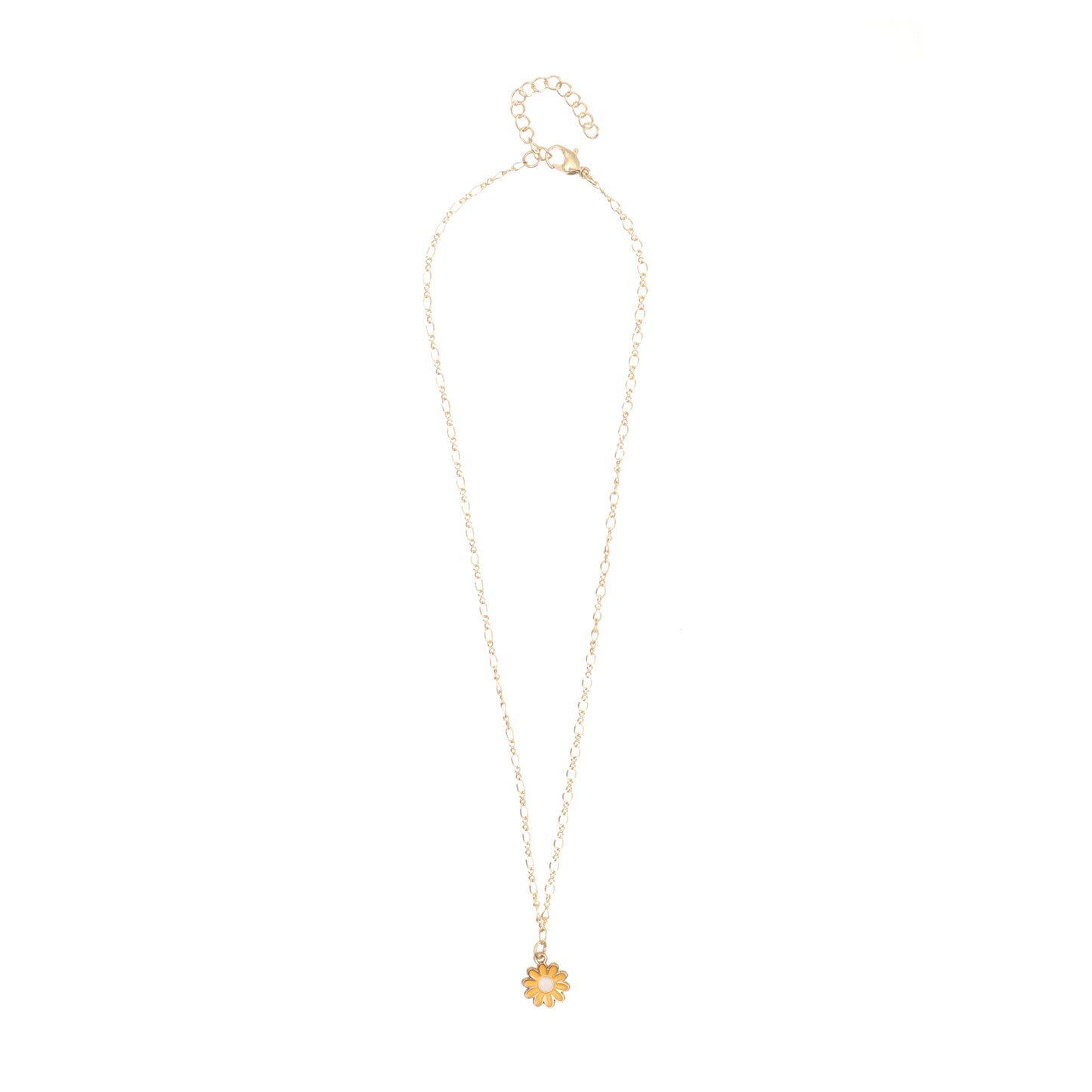 Daisy Charm Gold Choker Necklace