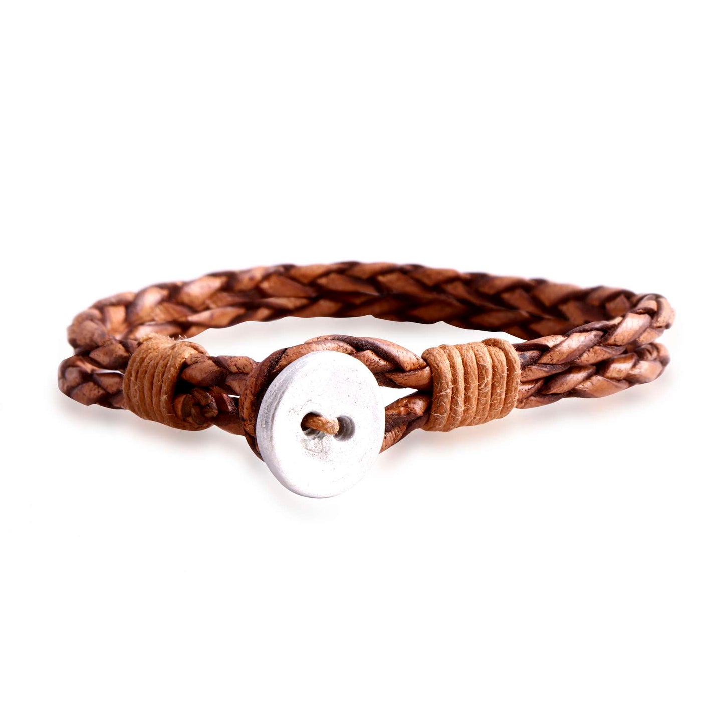 Granada Braided Leather Bracelet for Men