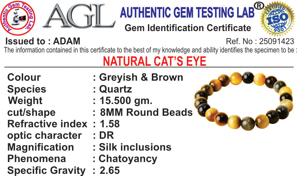 Intuition Cat Eye Natural Stone Bracelet