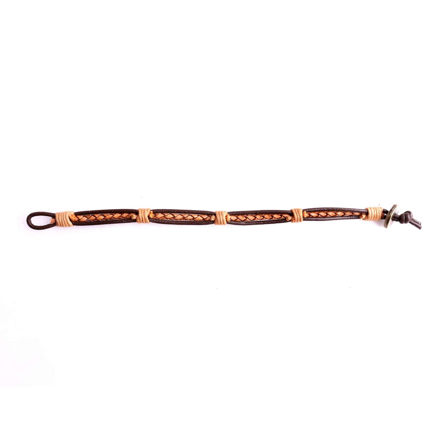 Malaga Braided Leather Bracelet for Men