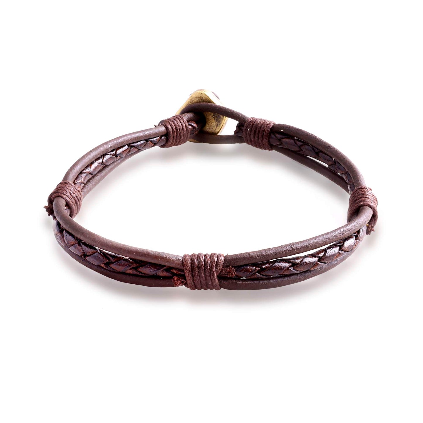 Marbella Braided Leather Bracelet for Men