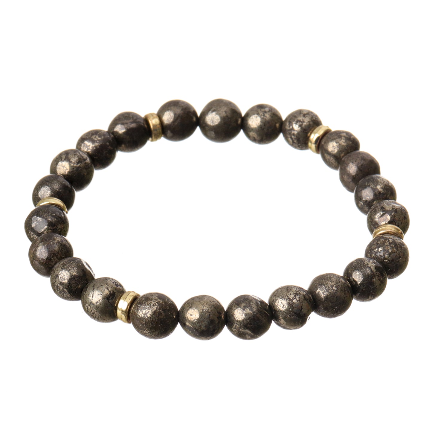 Money Magnet Pyrite Natural Stone Bracelet