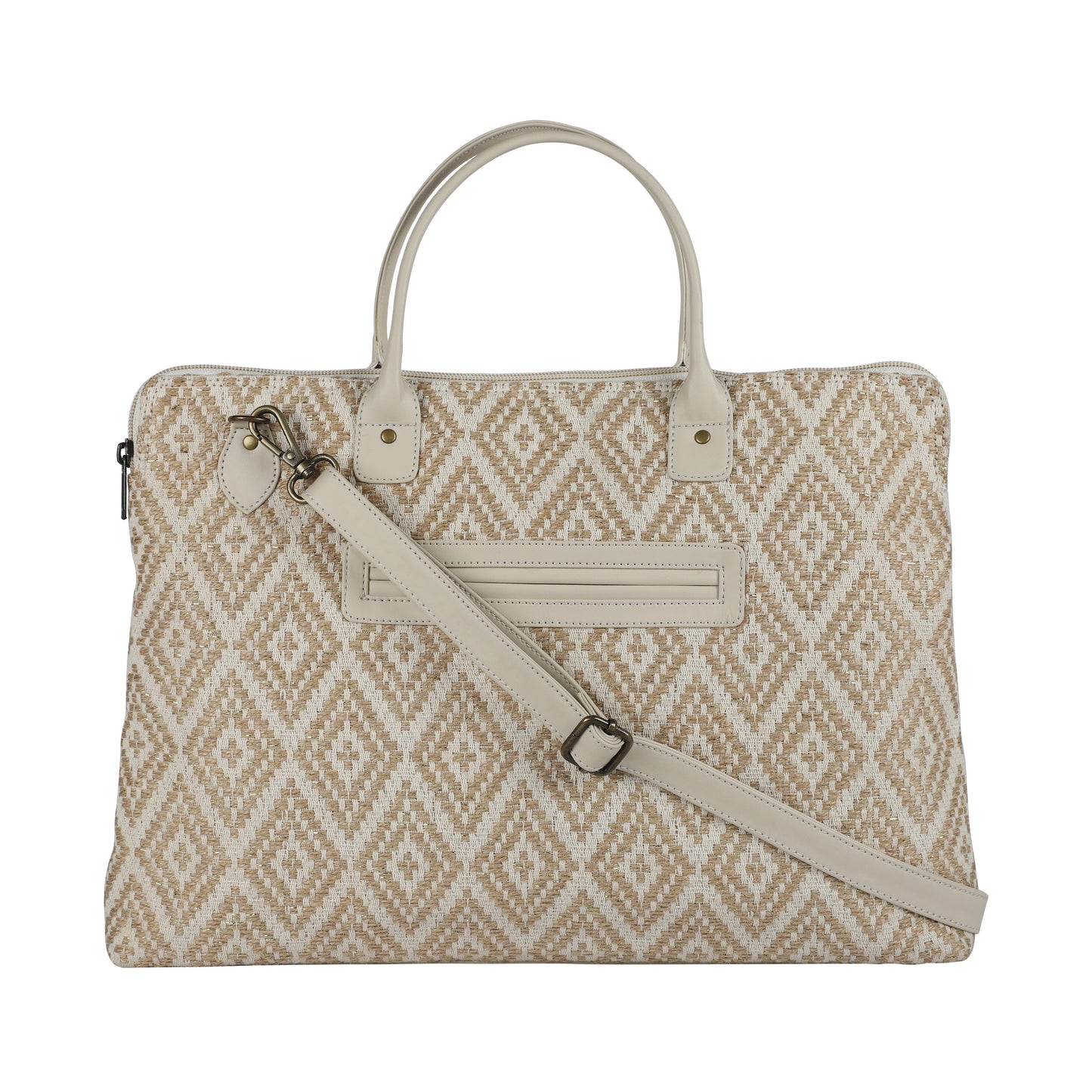 Laptop Bag for Women for 15.6 inch Laptop (Natural & Beige)