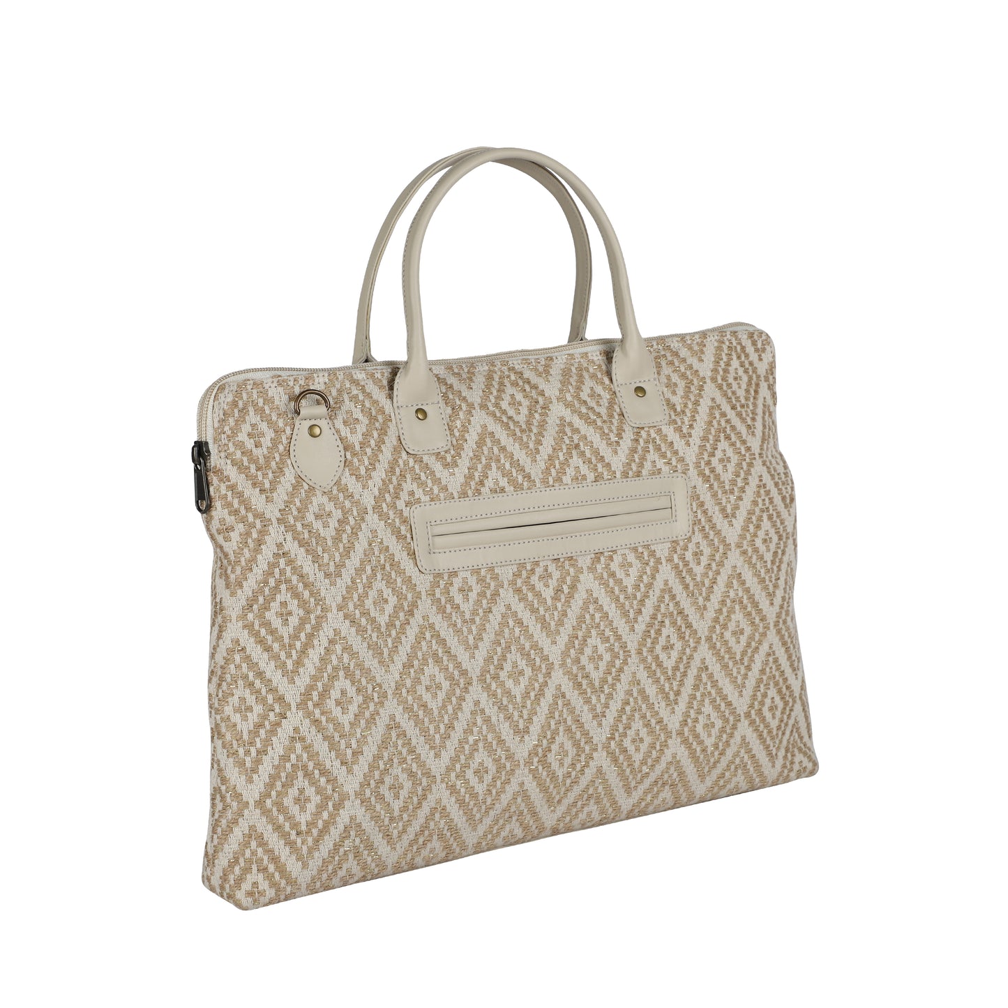 Laptop Bag for Women for 15.6 inch Laptop (Natural & Beige)