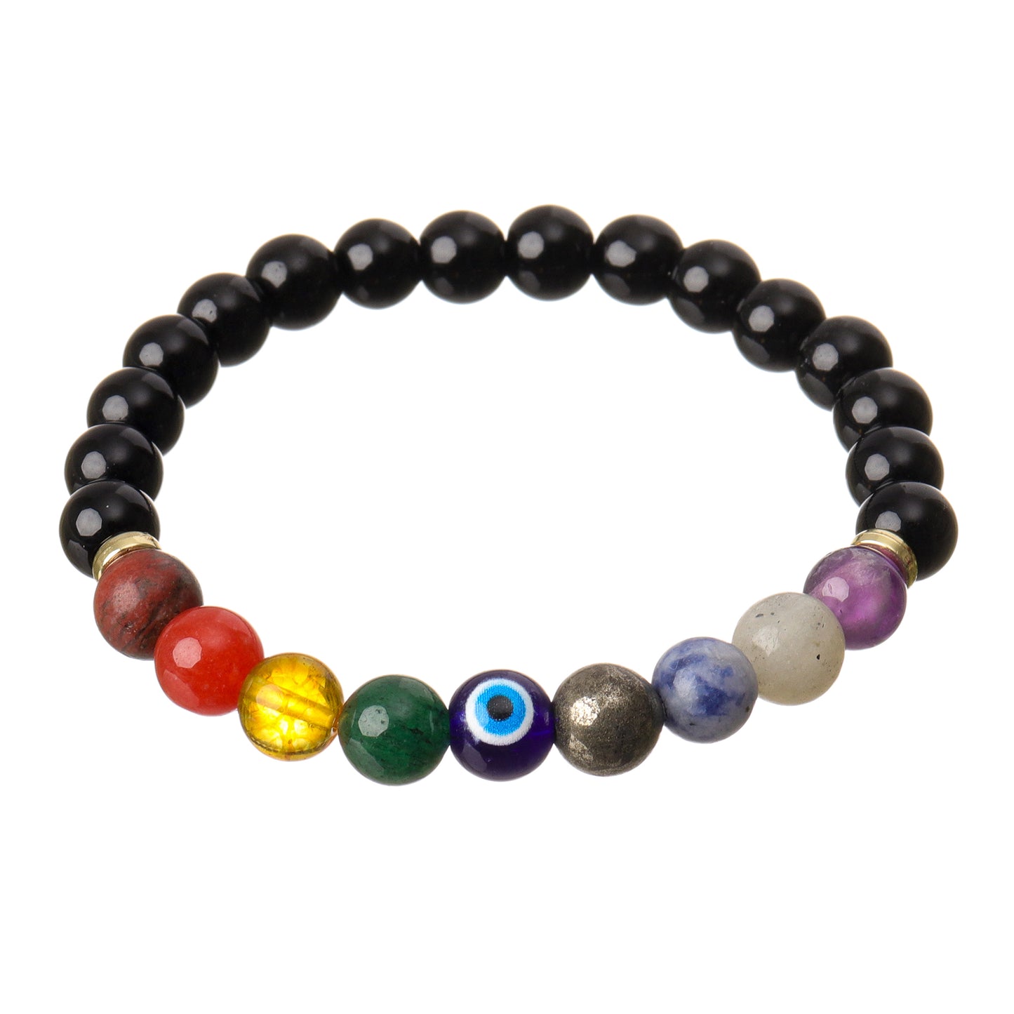 Nine Chakra Natural Stone Bracelet