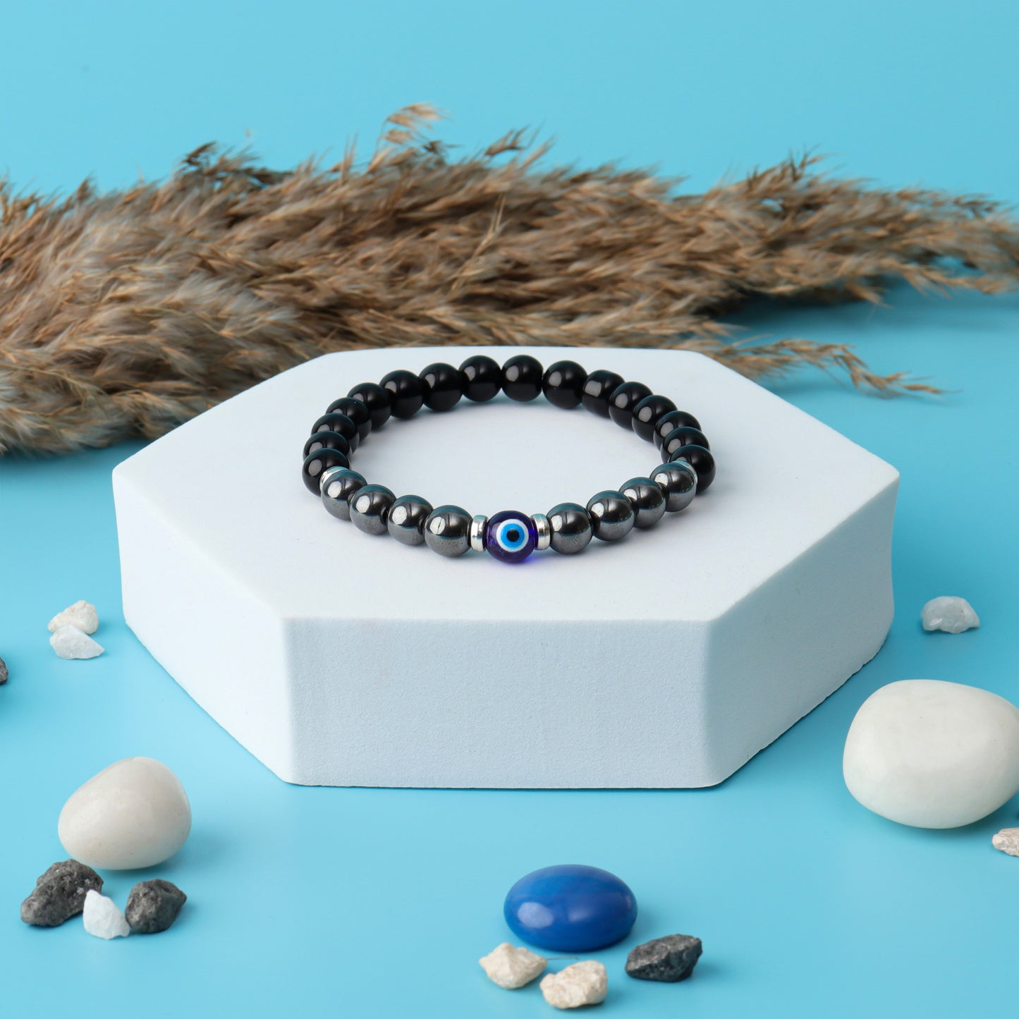 Protection Hematite Natural Stone Bracelet