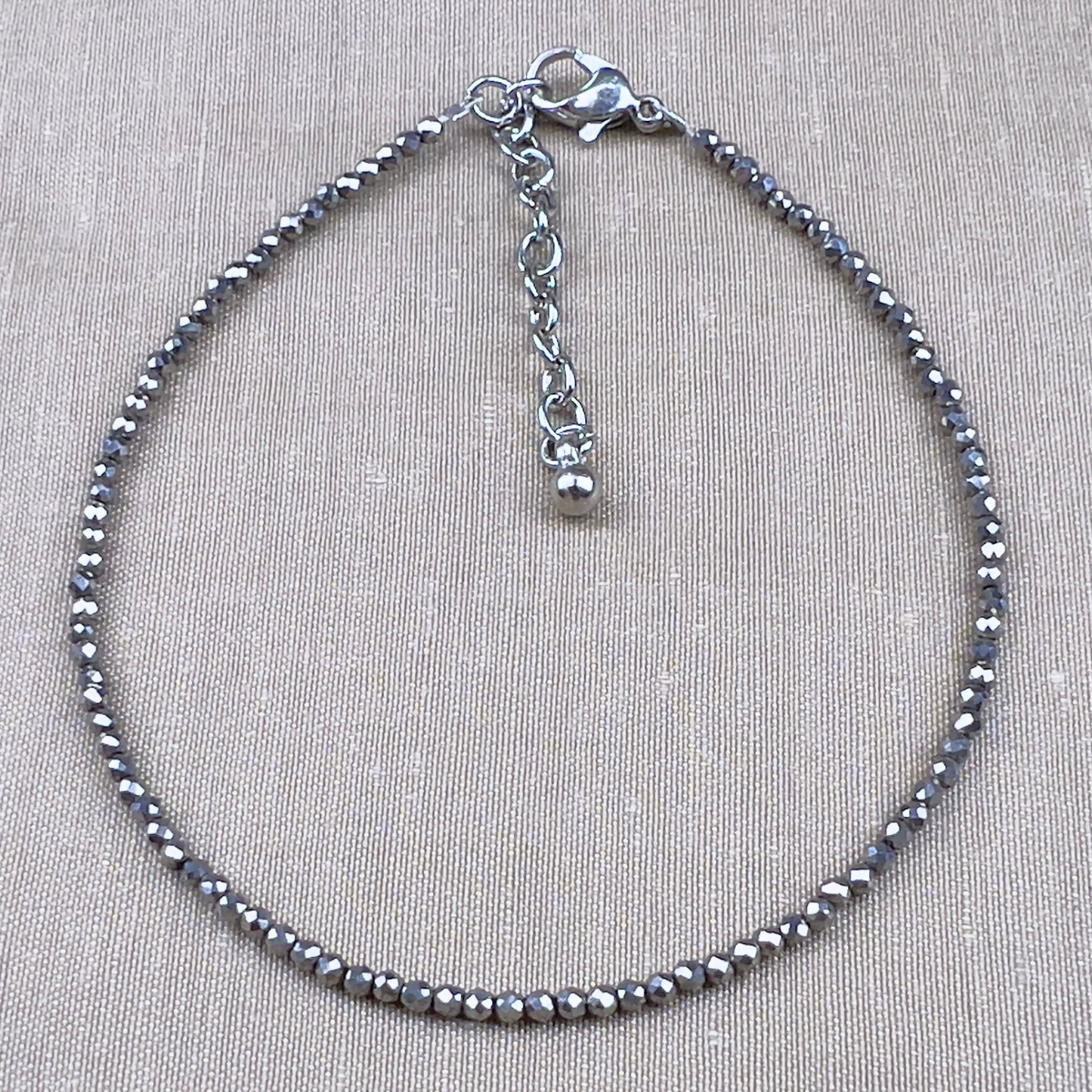 Pyrite Natural Stone Anklet