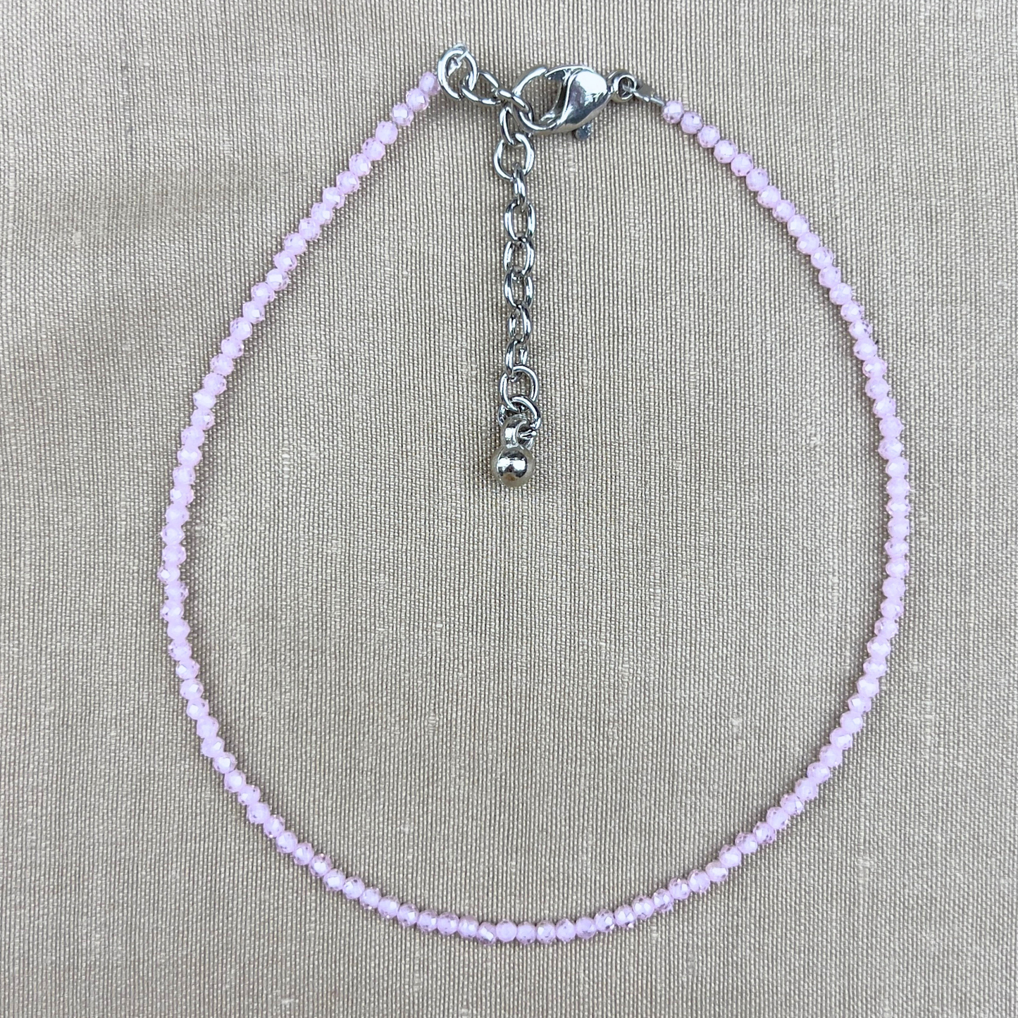 Rose Quartz Natural Stone Anklet