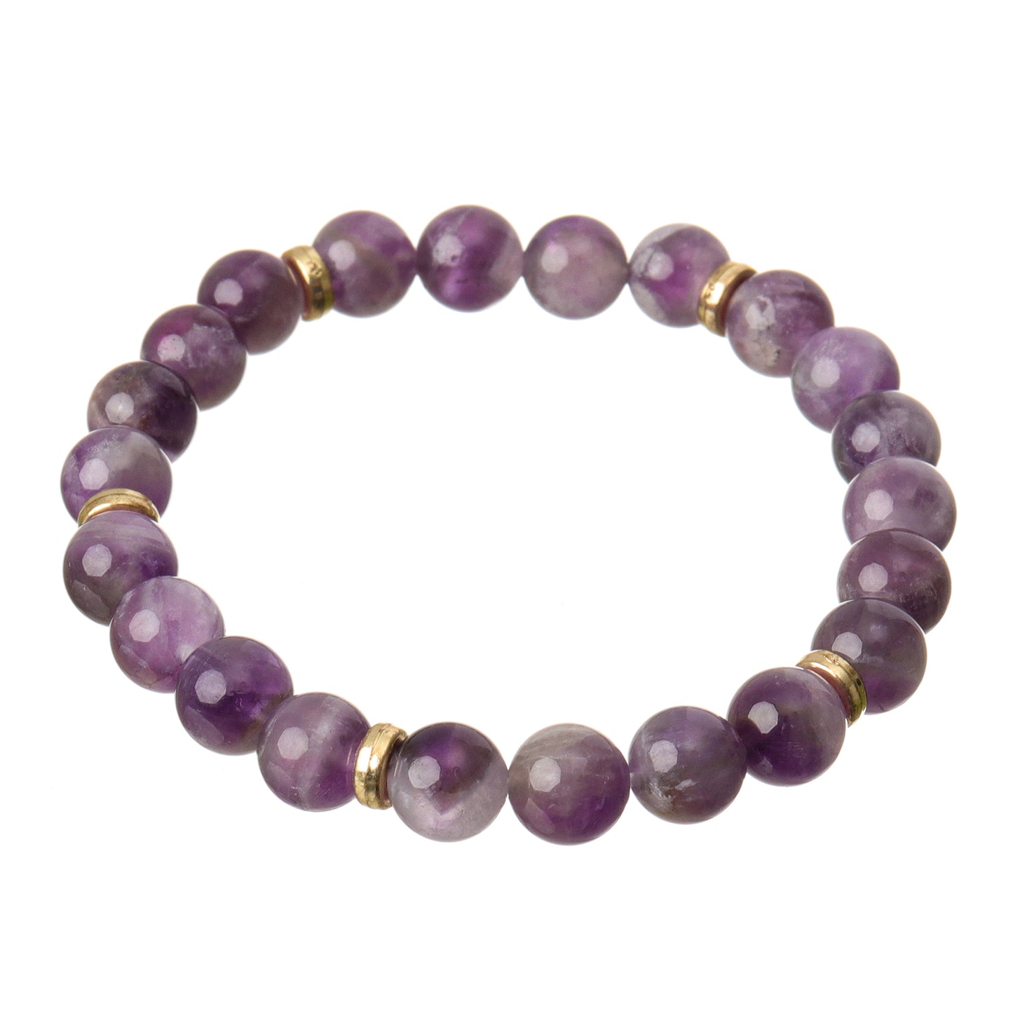 Stress Relief Amethyst Natural Stone Bracelet