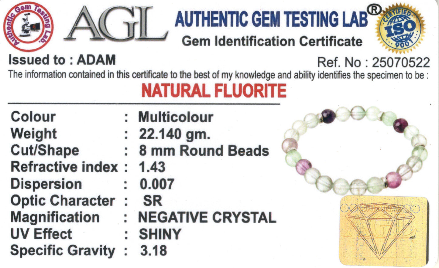 The Genius's Fluorite Natural Stone Bracelet