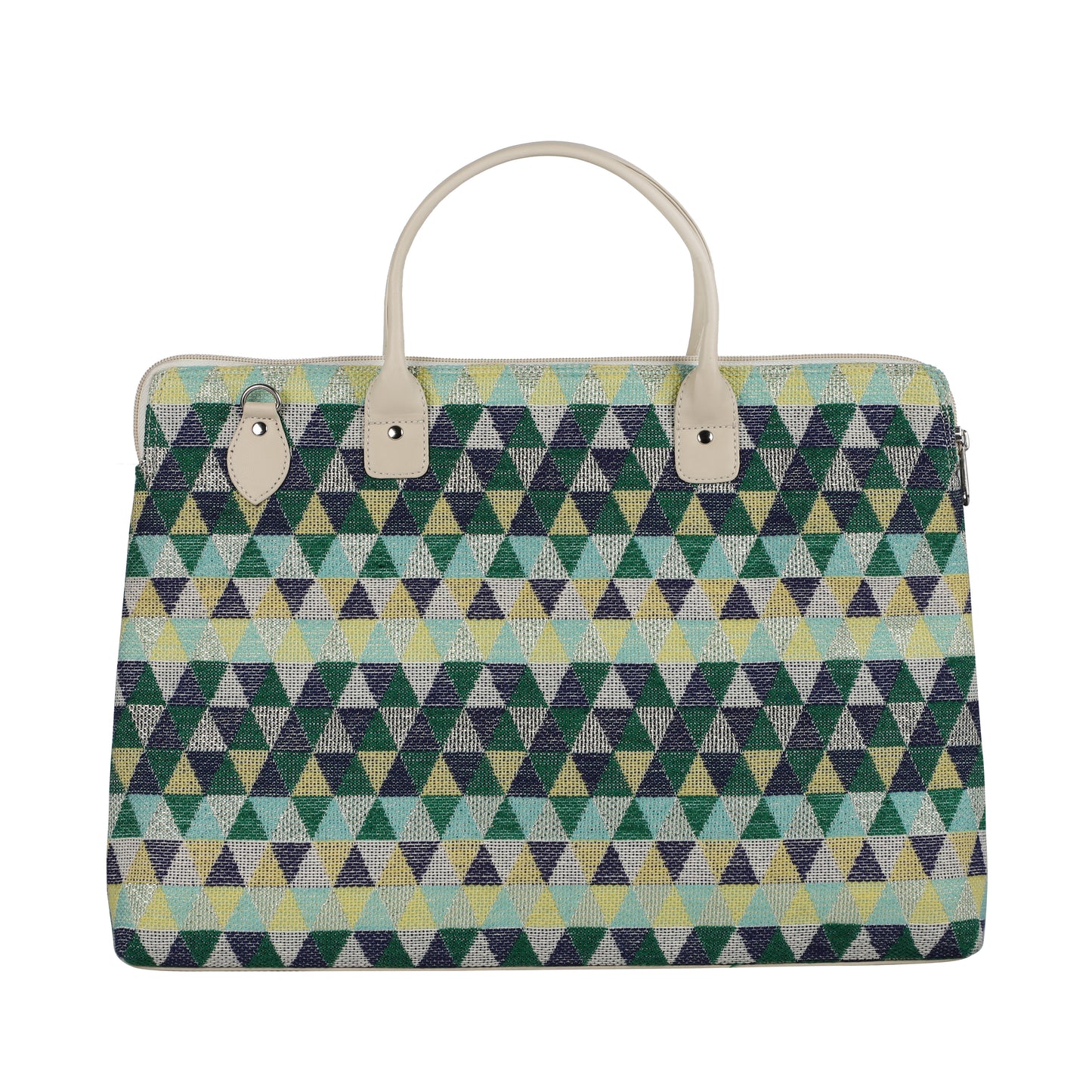 Laptop Bag for Women for 15.6 inch Laptop (Triangular Green)
