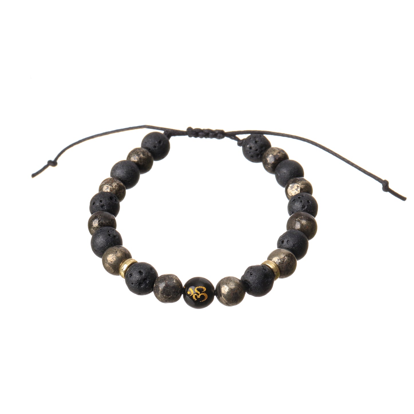 Wealth OM Natural Stone Bracelet