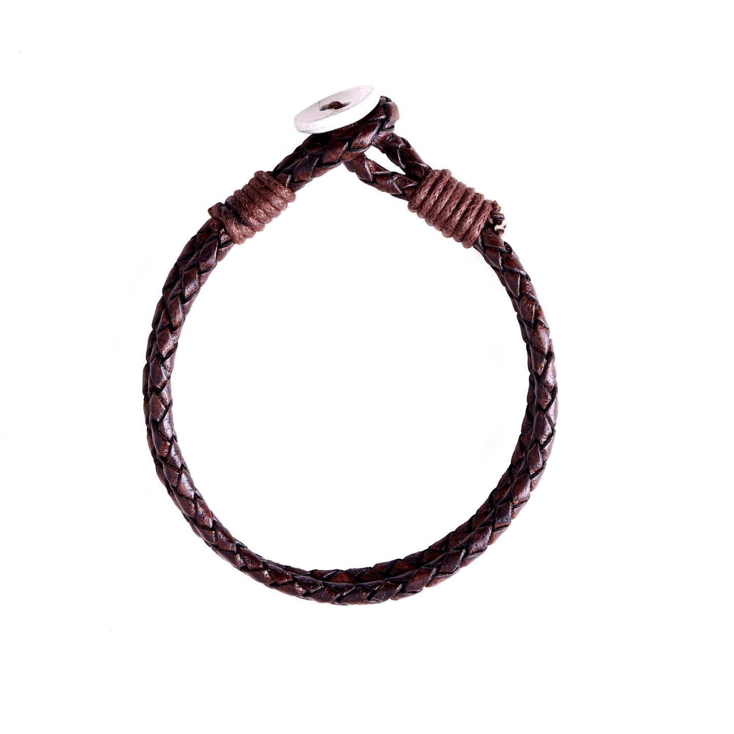 Zaragoza Braided Leather Bracelet for Men