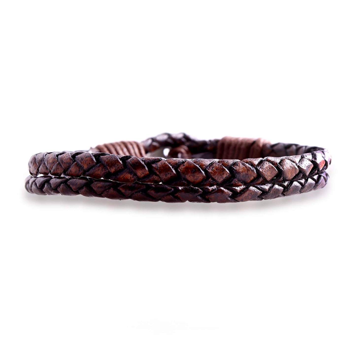 Zaragoza Braided Leather Bracelet for Men