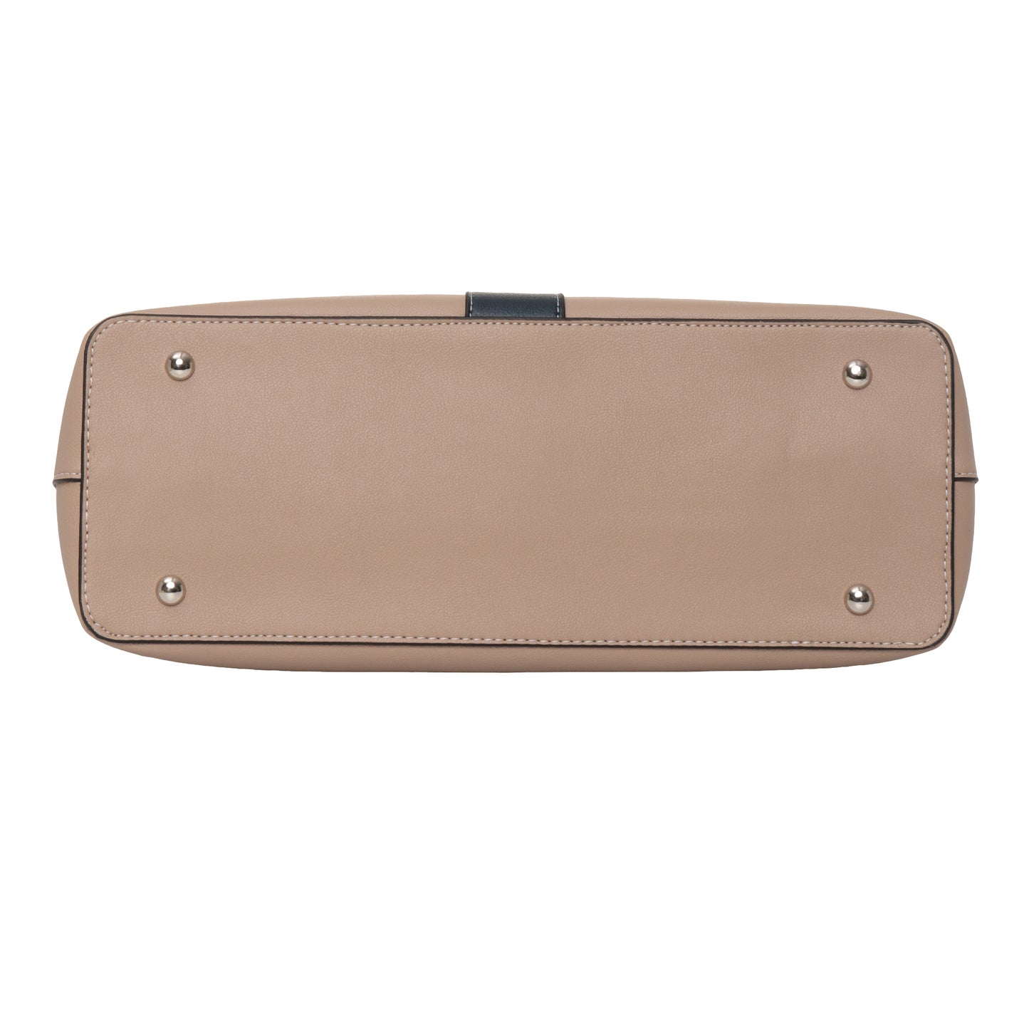 Signature Stripe Faux Leather Tote Bag