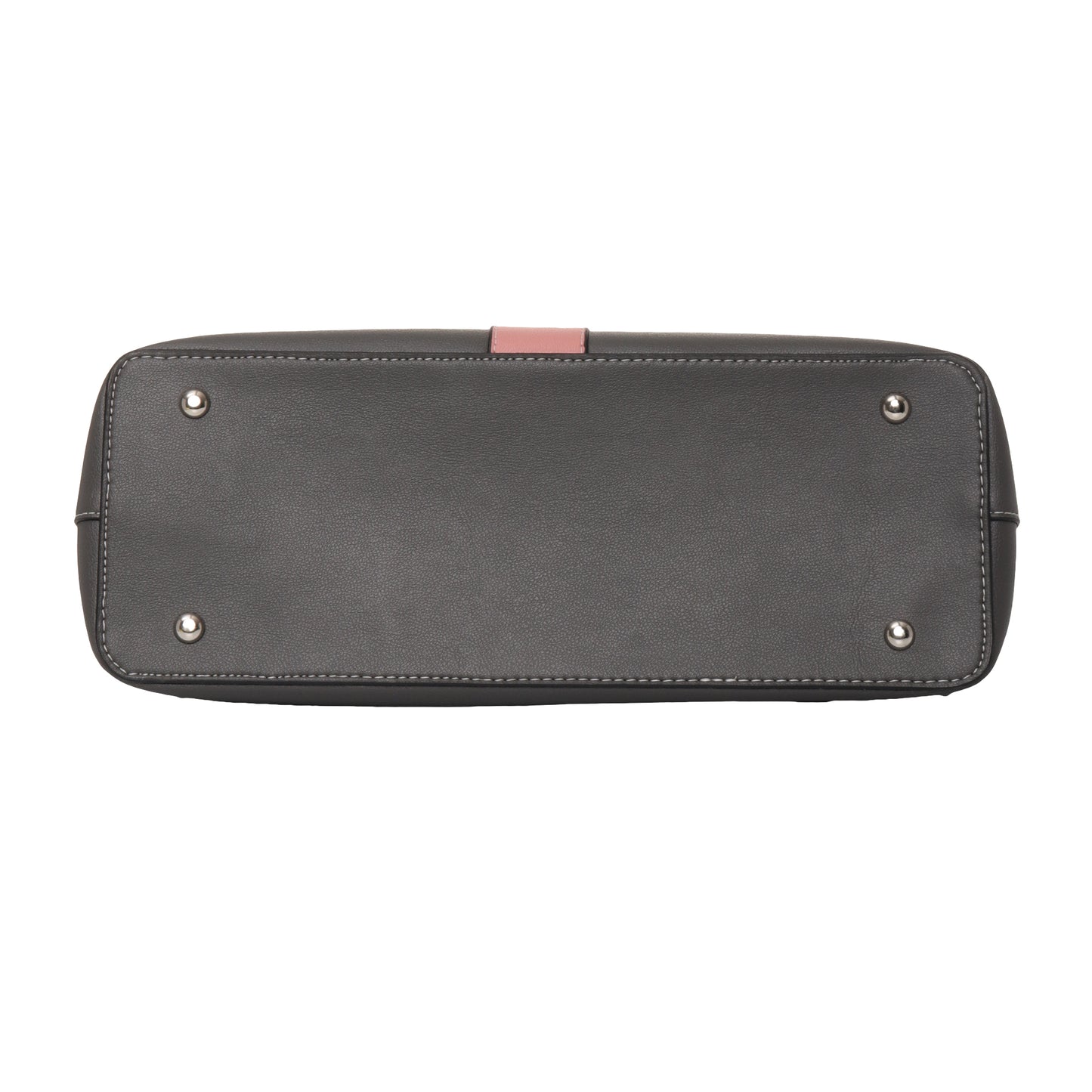 Signature Stripe Faux Leather Tote Bag