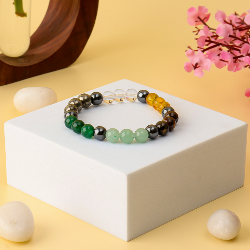 Dhan Yog Money Magnet Bracelet: Natural Stone Bracelet for Wealth, Luck & Financial Growth