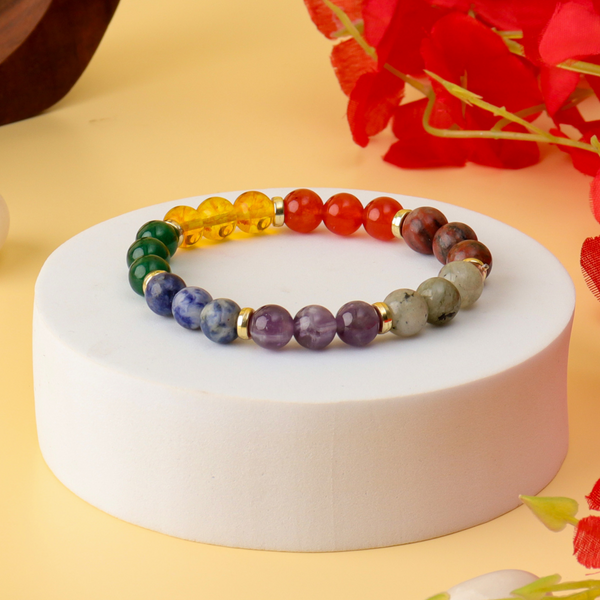 7 Chakra Natural Stone Bracelet