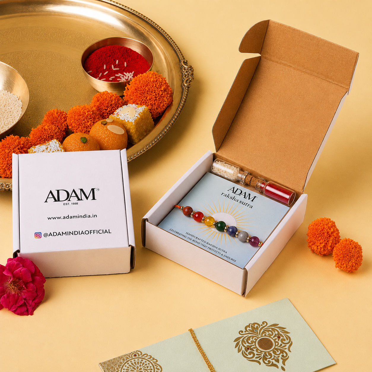 7 Chakra Natural Stone Rakhi
