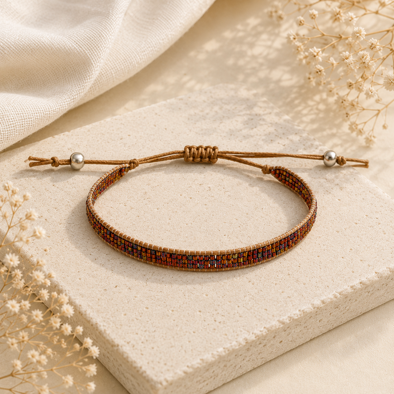 Adjustable Beaded Bracelet for Women