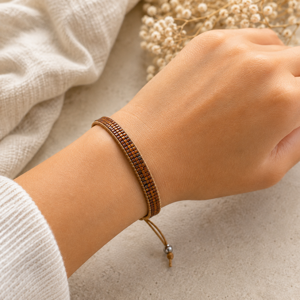 Adjustable Beaded Bracelet for Women