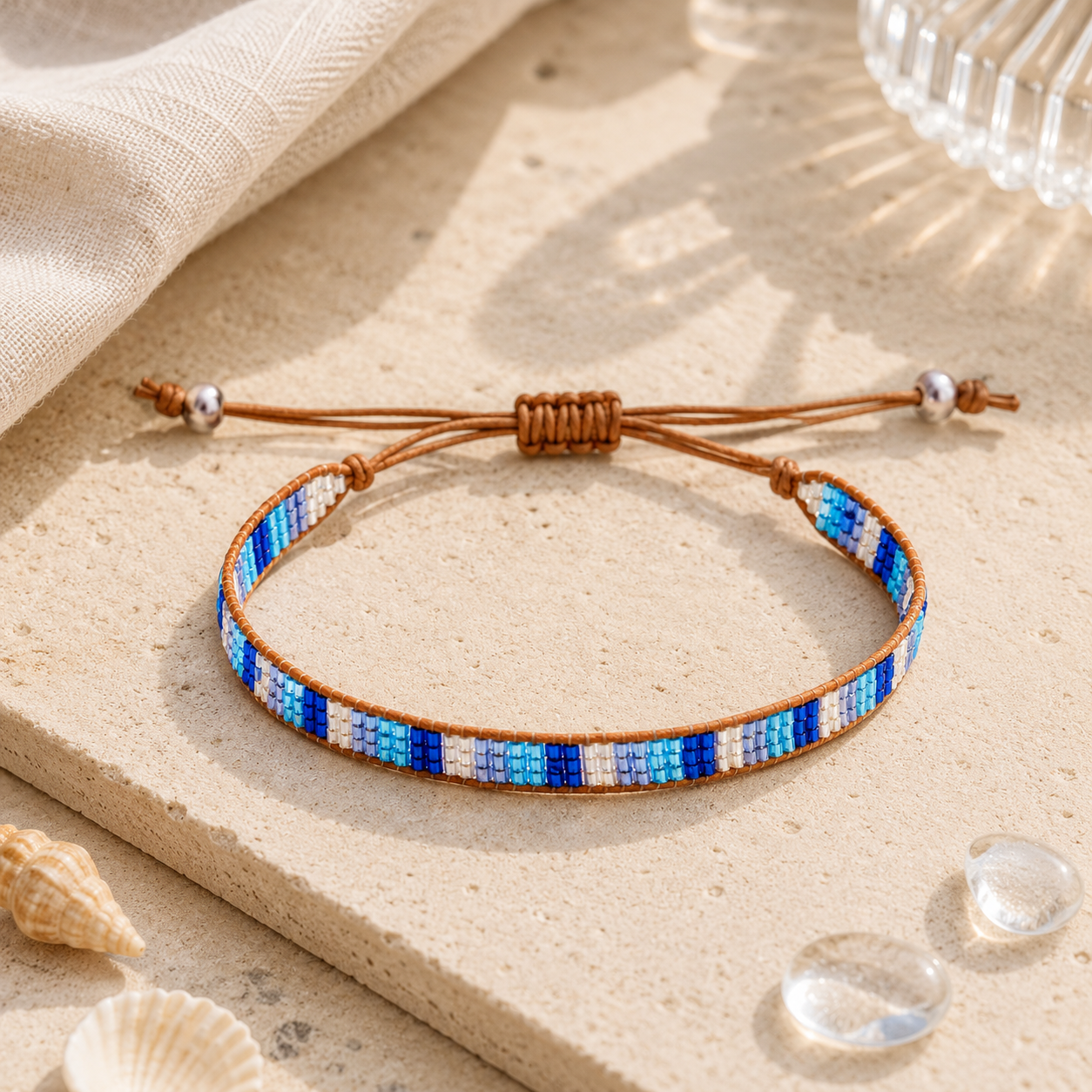 Adjustable Beaded Bracelet for Women