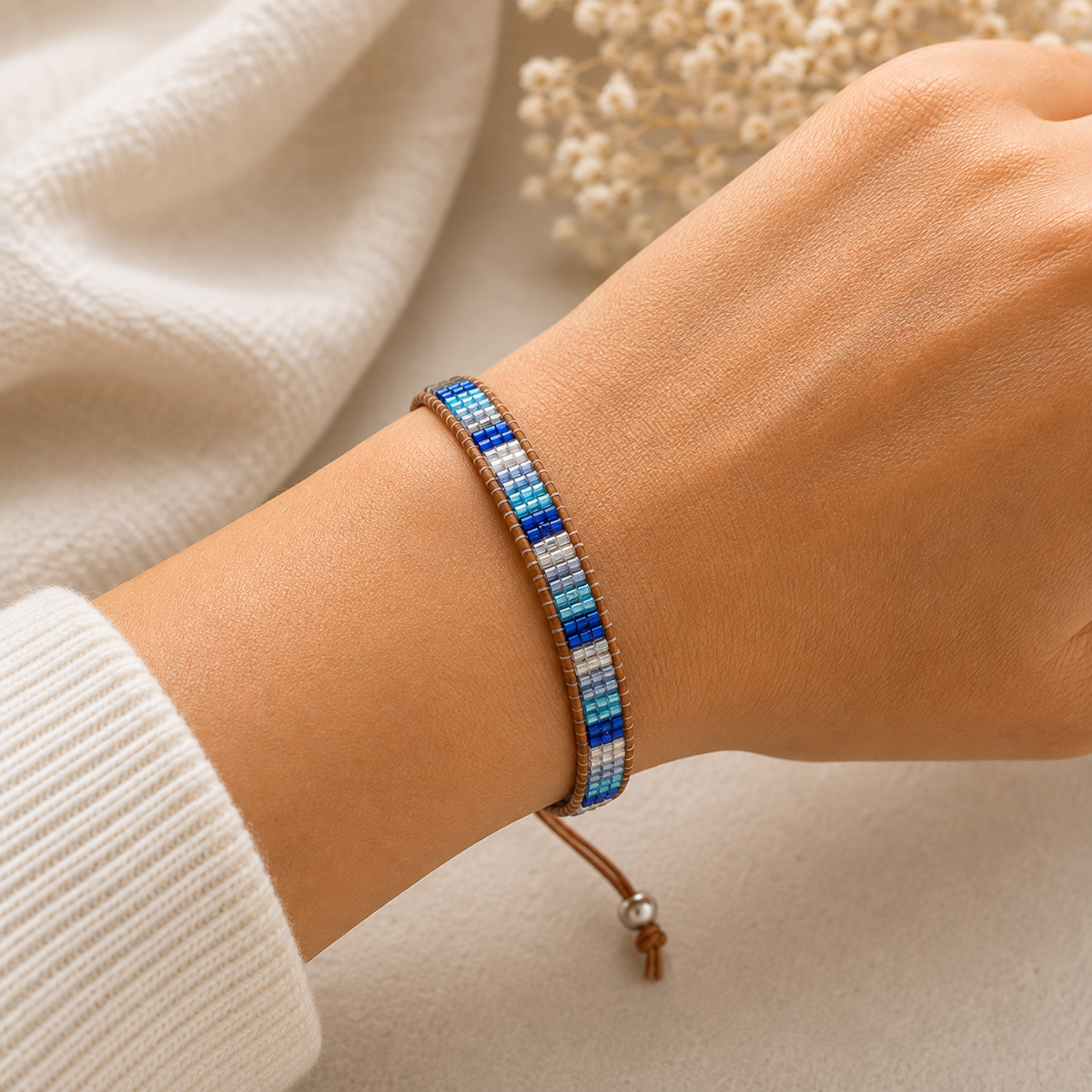 Adjustable Beaded Bracelet for Women