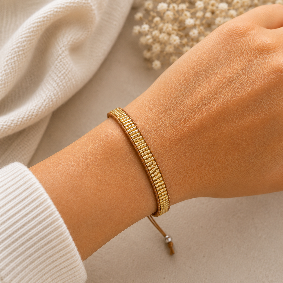Adjustable Beaded Bracelet for Women