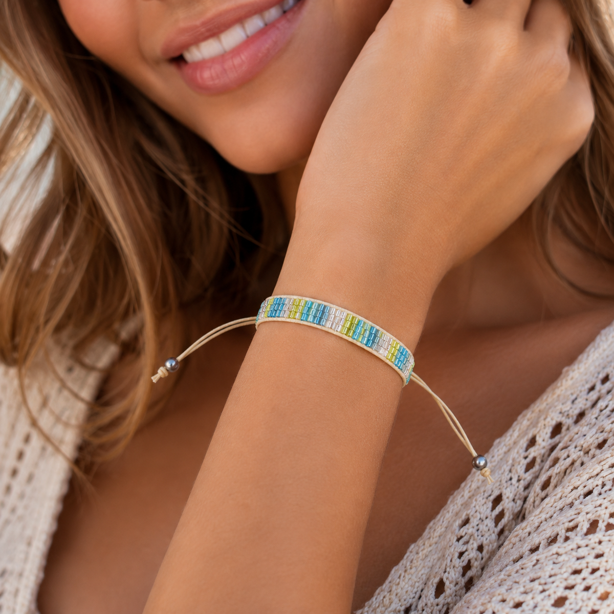 Adjustable Beaded Bracelet for Women