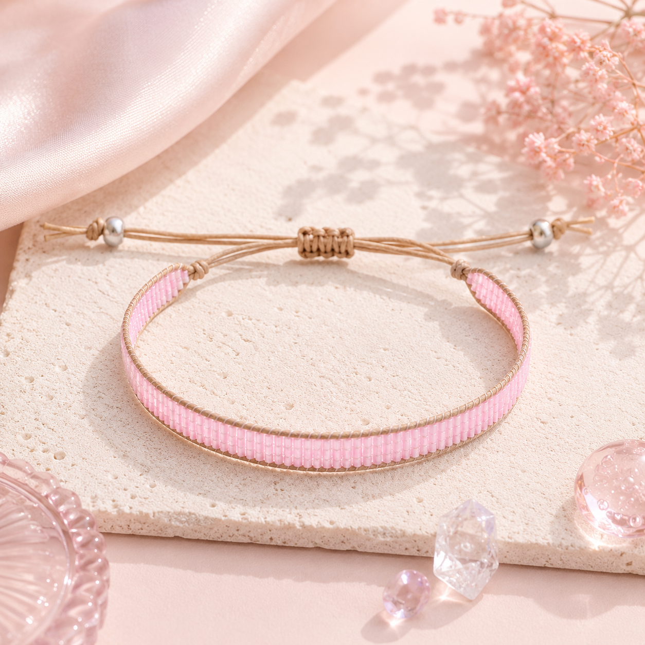 Adjustable Beaded Bracelet for Women